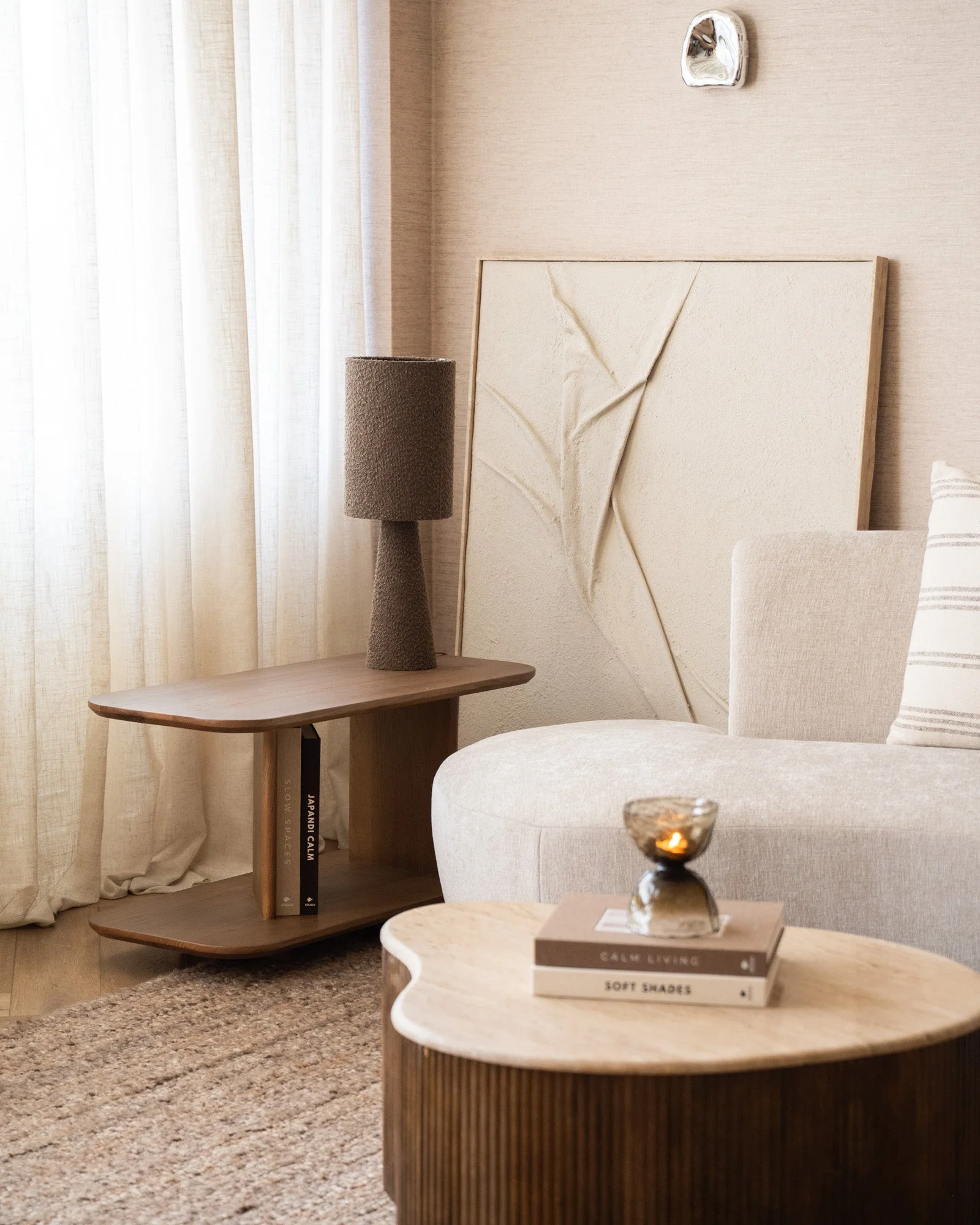 Table Lamp Micky Bouclé Brown - Image 3