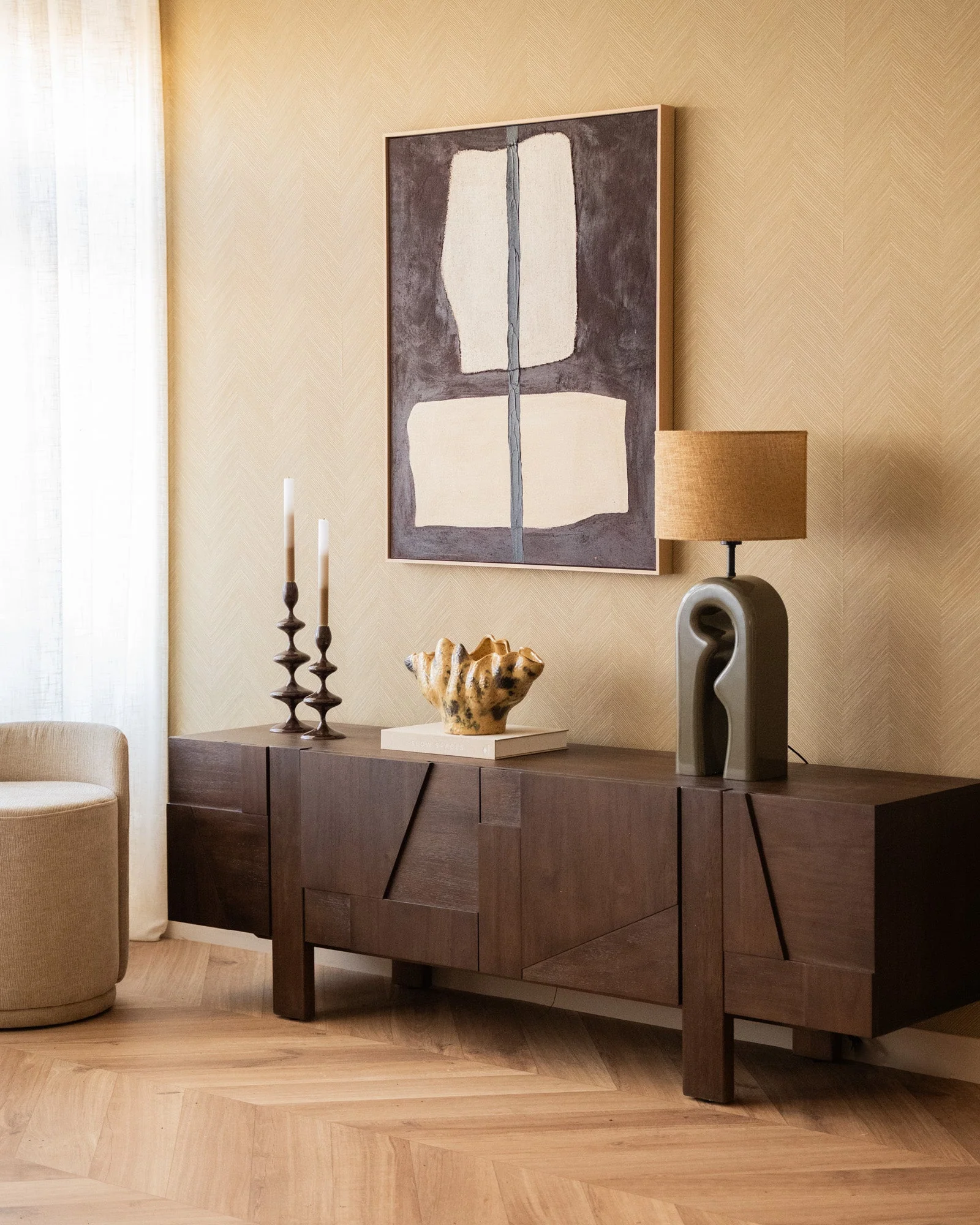 Table Lamp Mistra Olive Green - Image 2