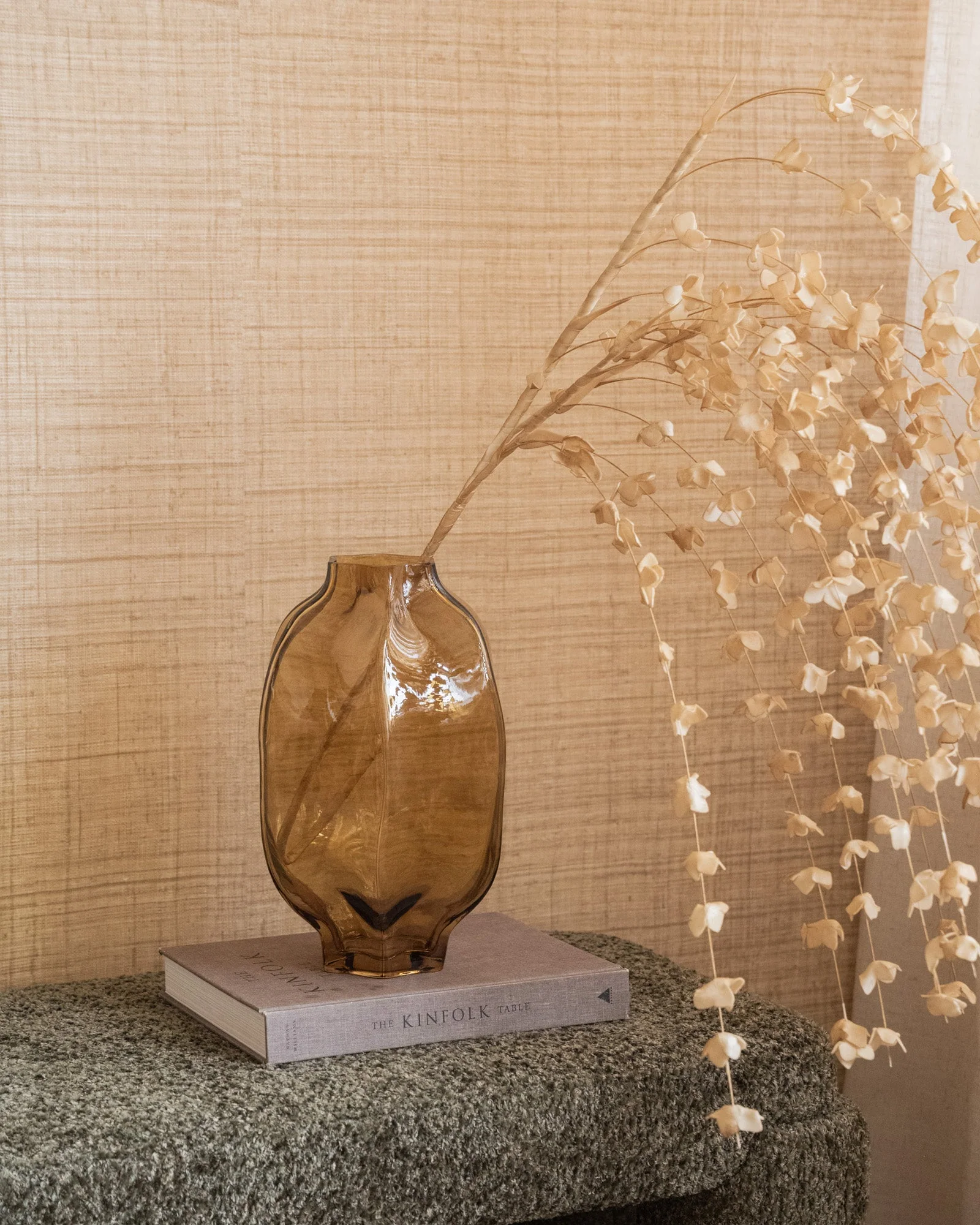 Vaas Glass Falzes Amber - Image 2