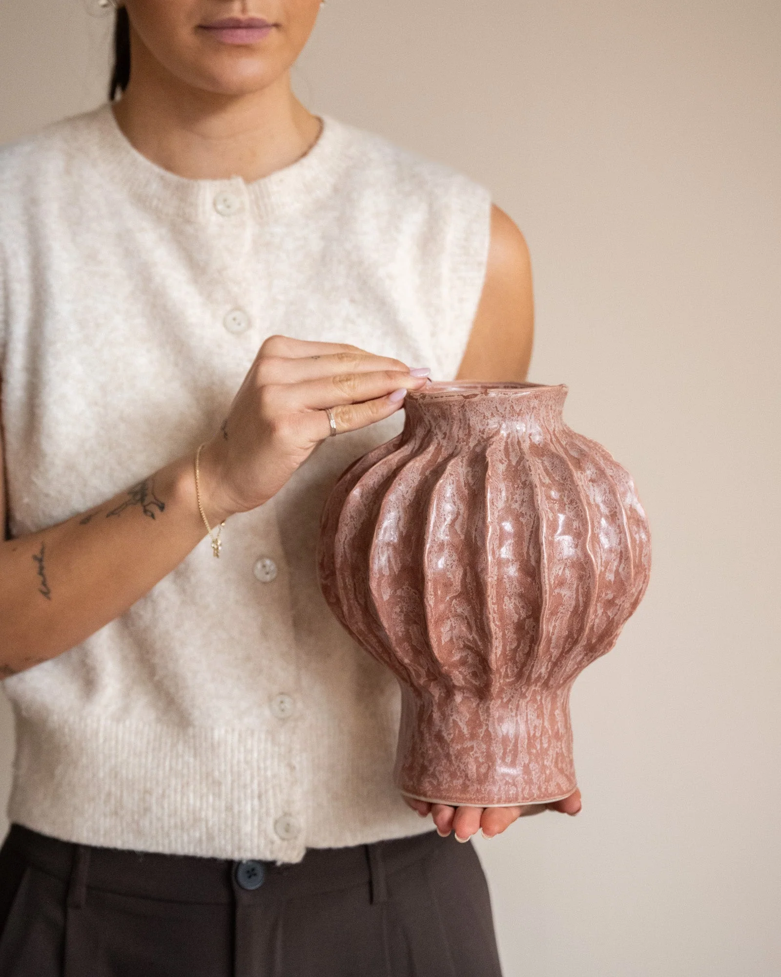 Deco Vaas Hakone Coral Pink - Image 2