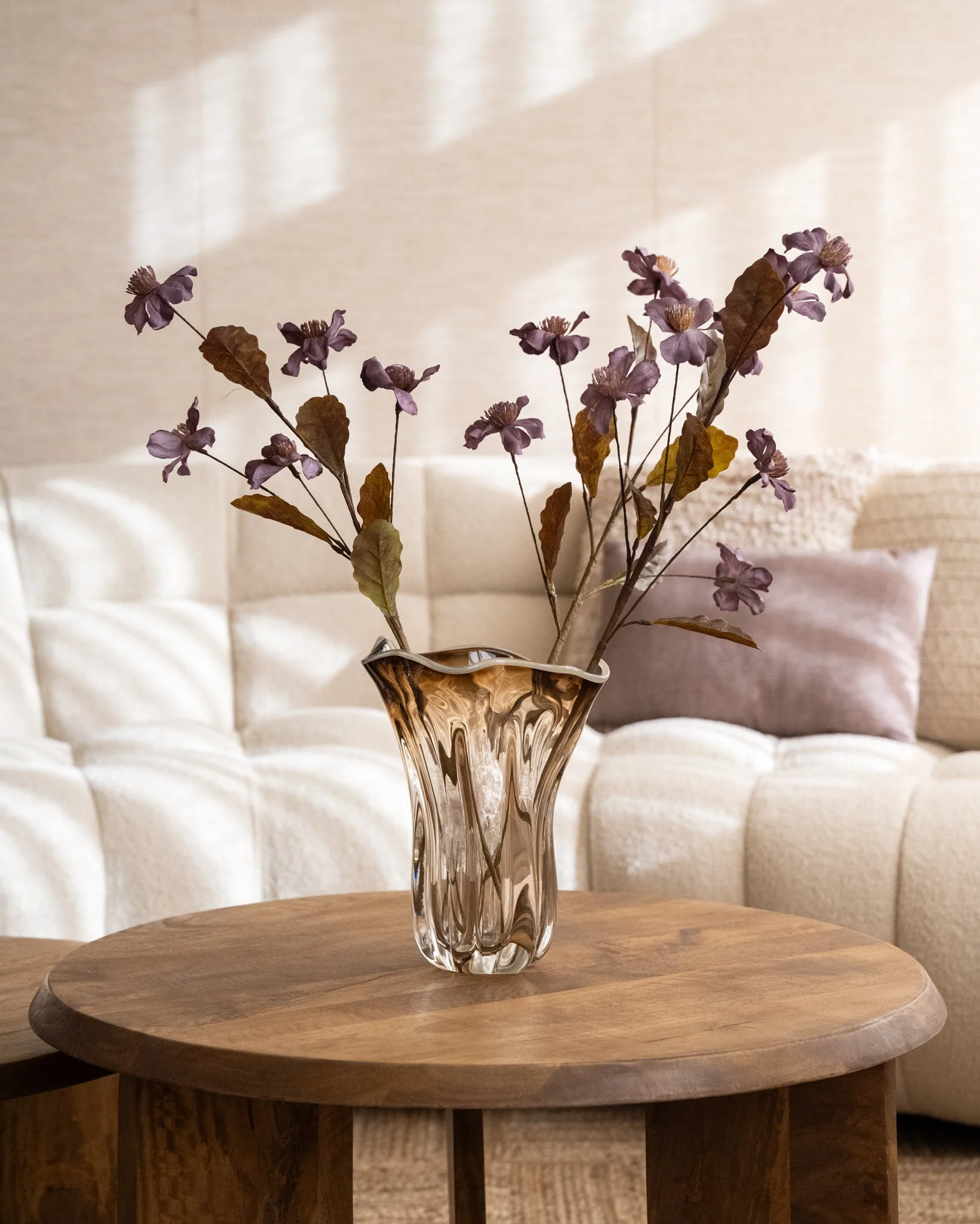 Vase Kazu Glass Brown - Image 3