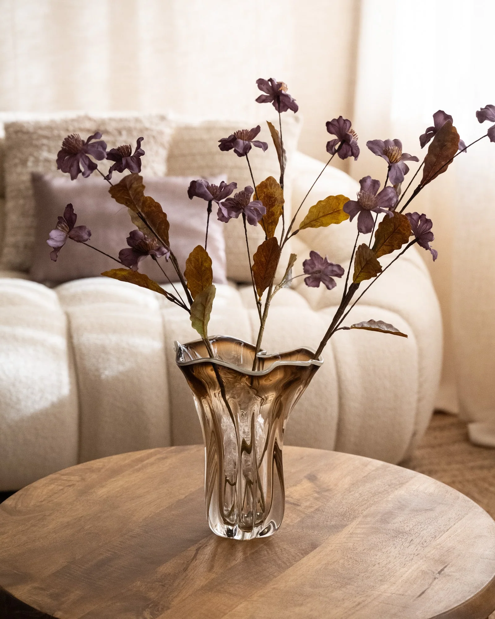 Vase Kazu Glass Brown - Image 7