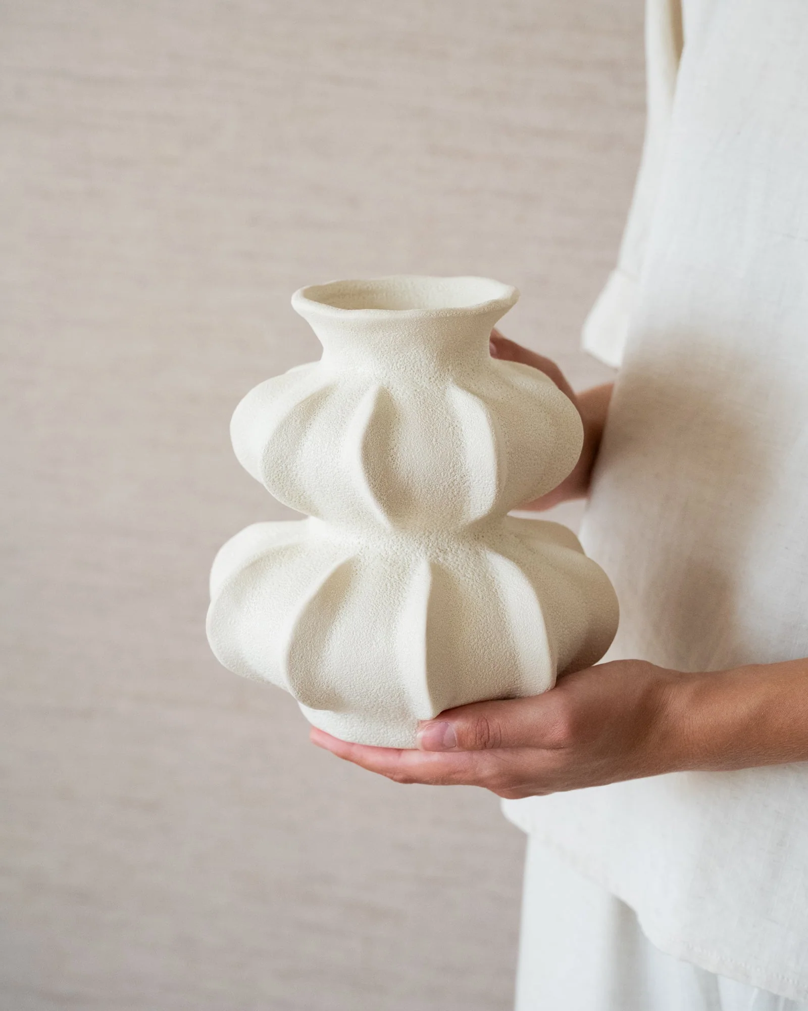 Deco Vaas Spotorno Ivory - Image 4