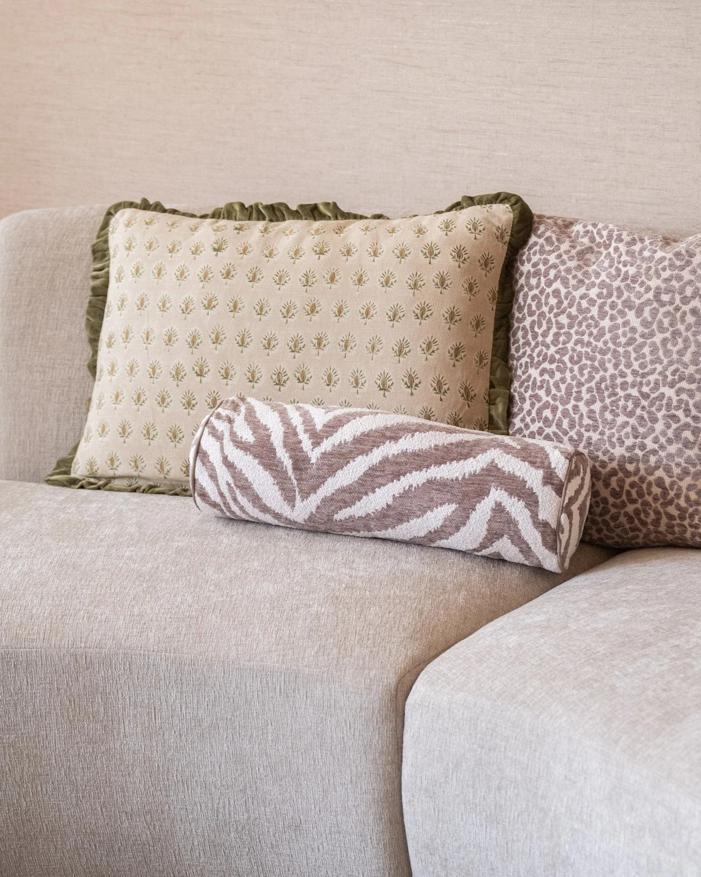 Bolster Cushion Rowan Taupe - Image 2