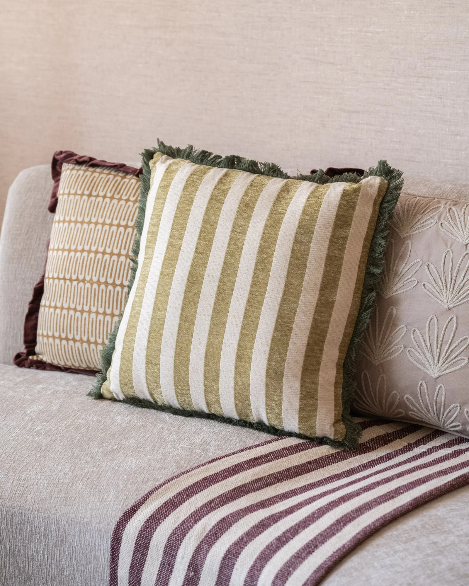 Cushion Tess Matcha Green