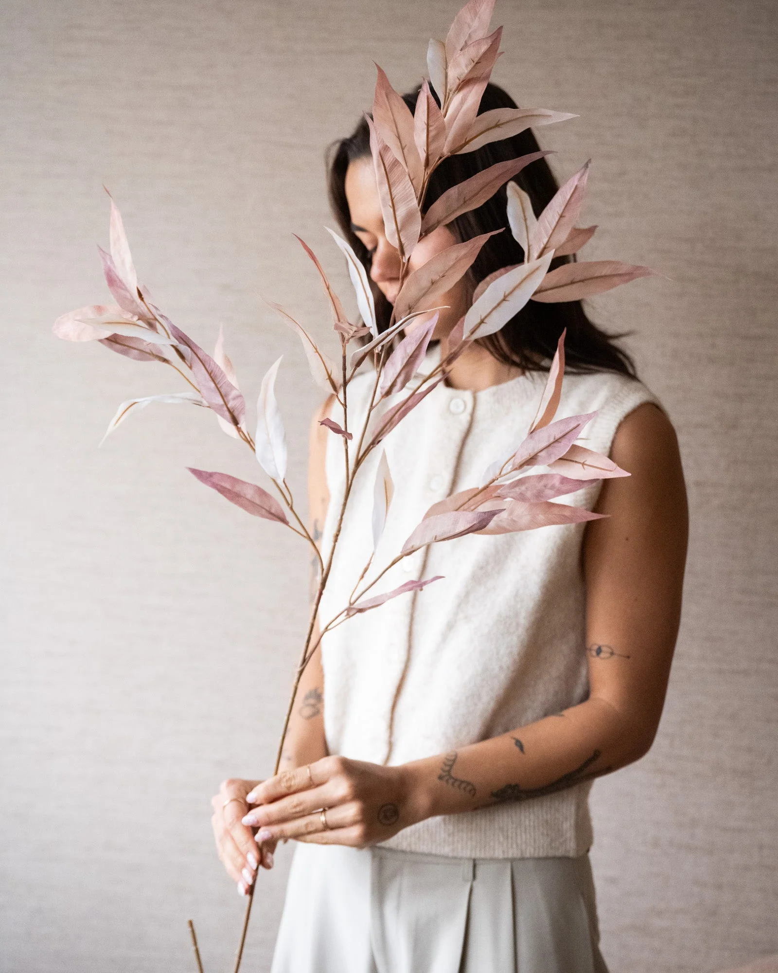 Kunstbloemen Eucalyptus Dusty Pink