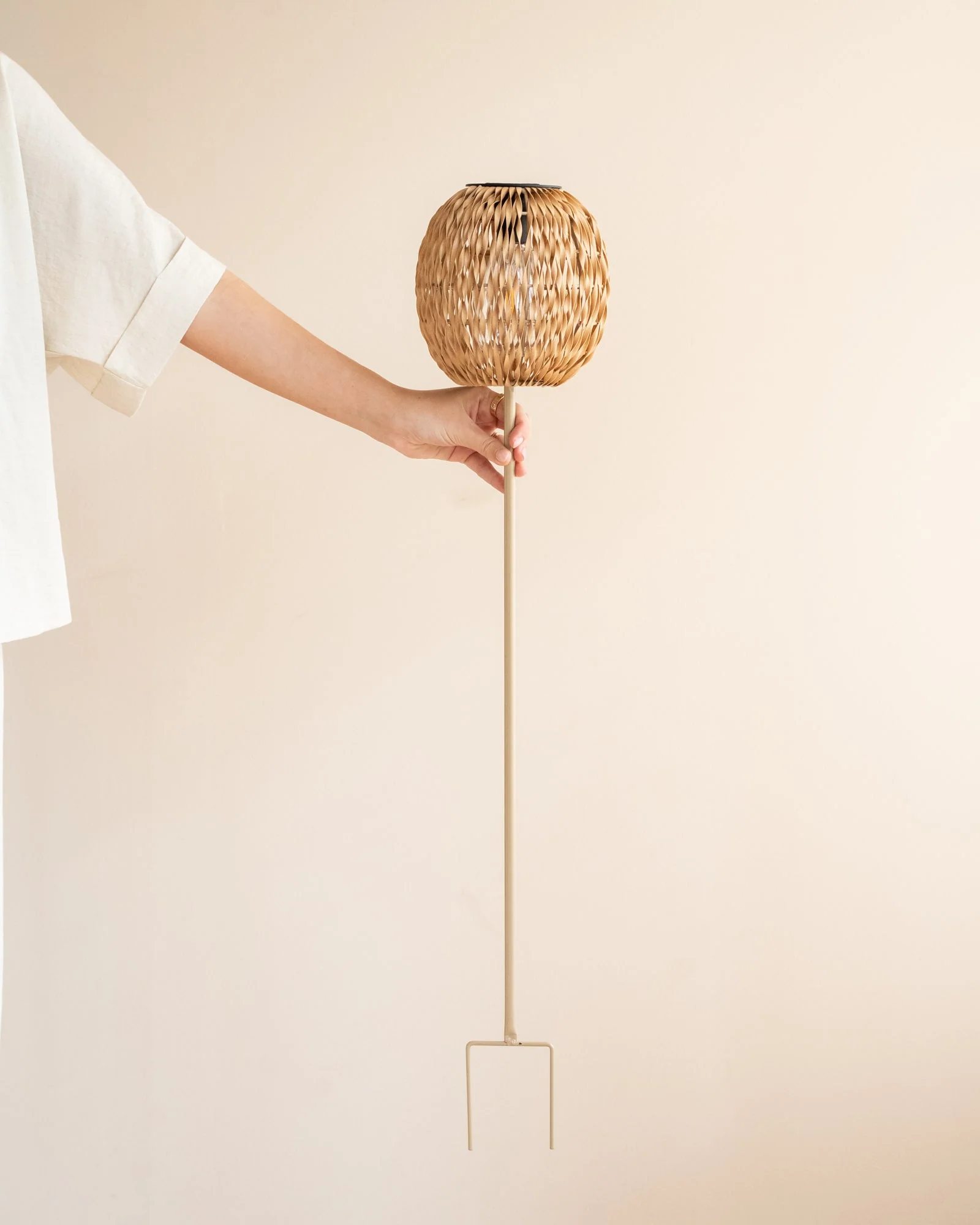 Standing Lantern Solar Light Brown - Image 6