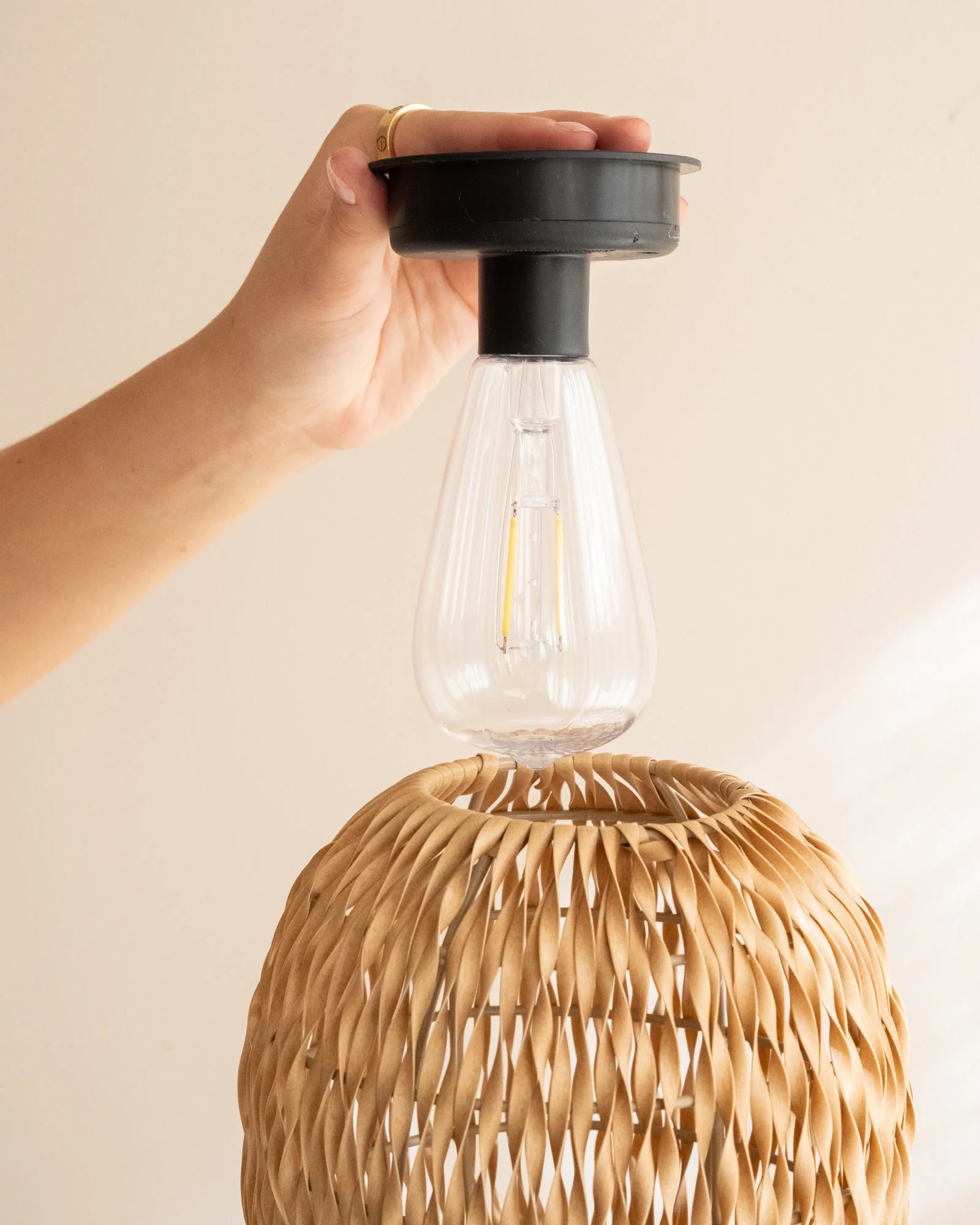 Standing Lantern Solar Light Brown - Image 8