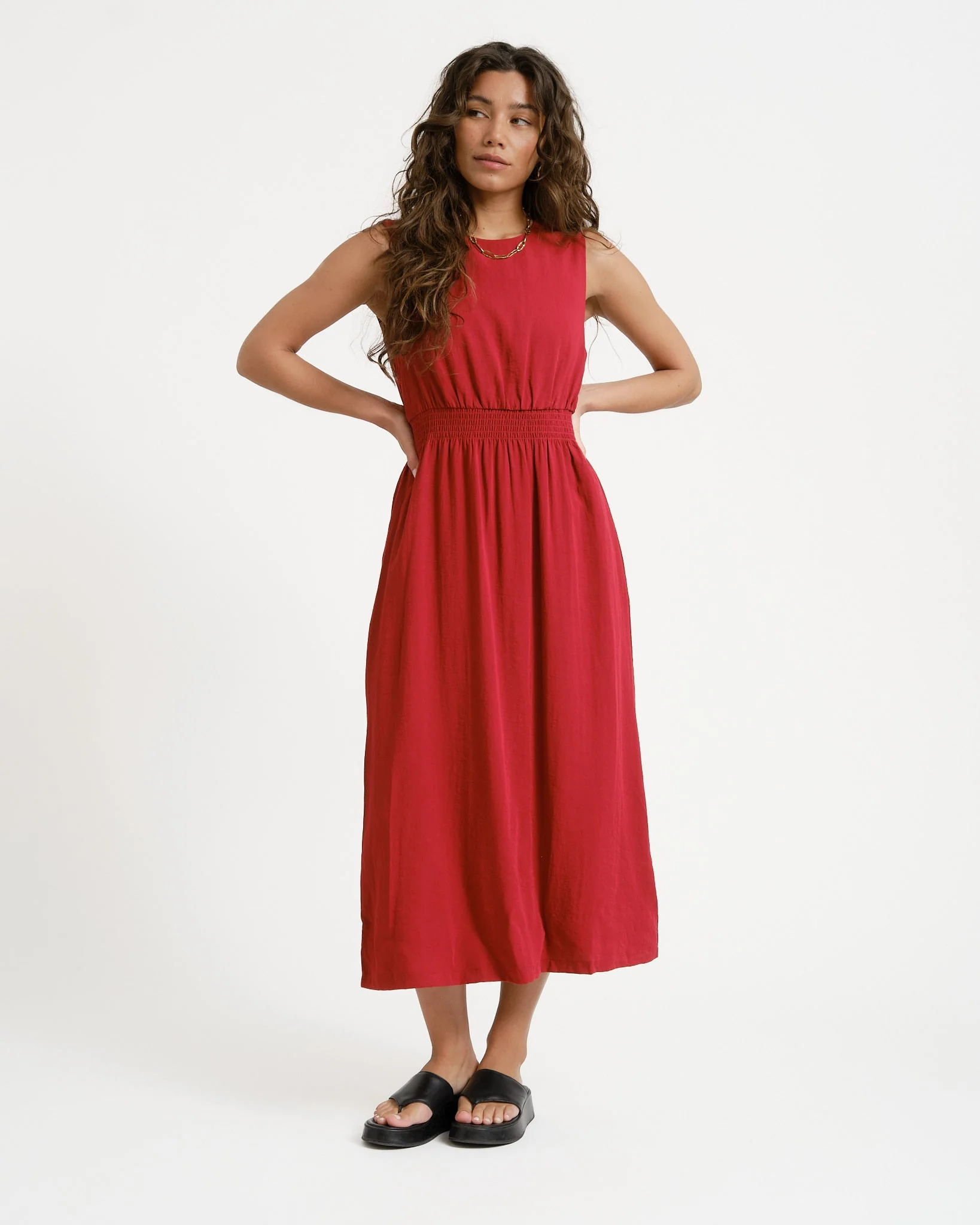 MSCH Daria Dress Red