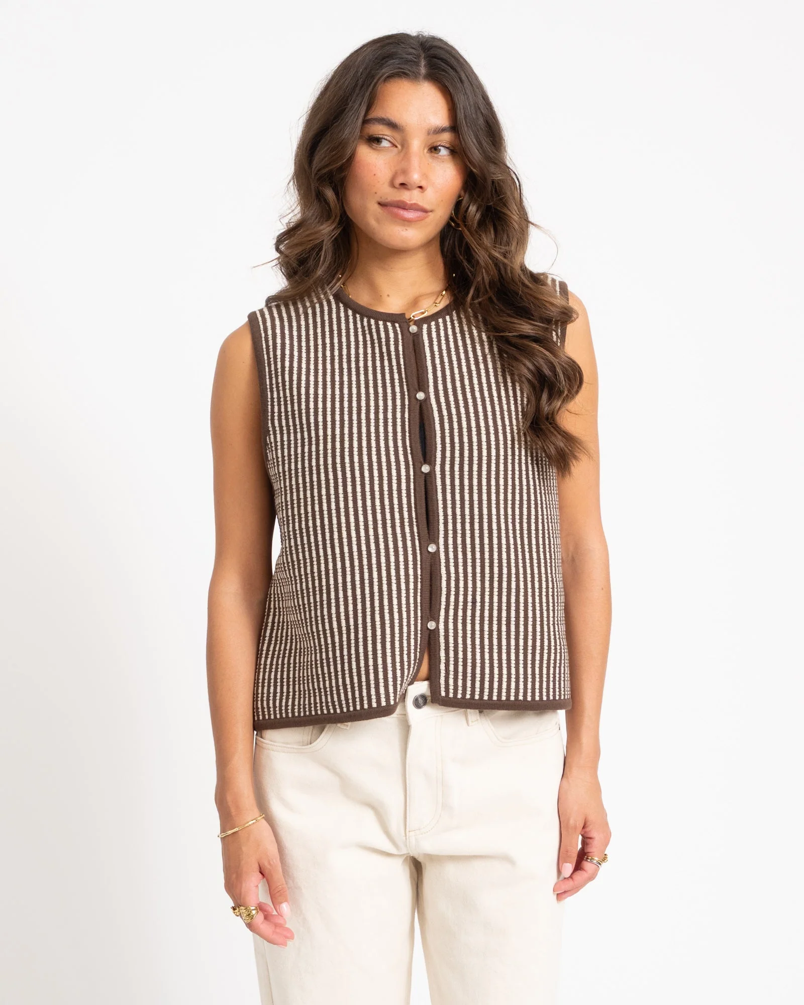 MSCH Priscilla Vest Brown - Image 5