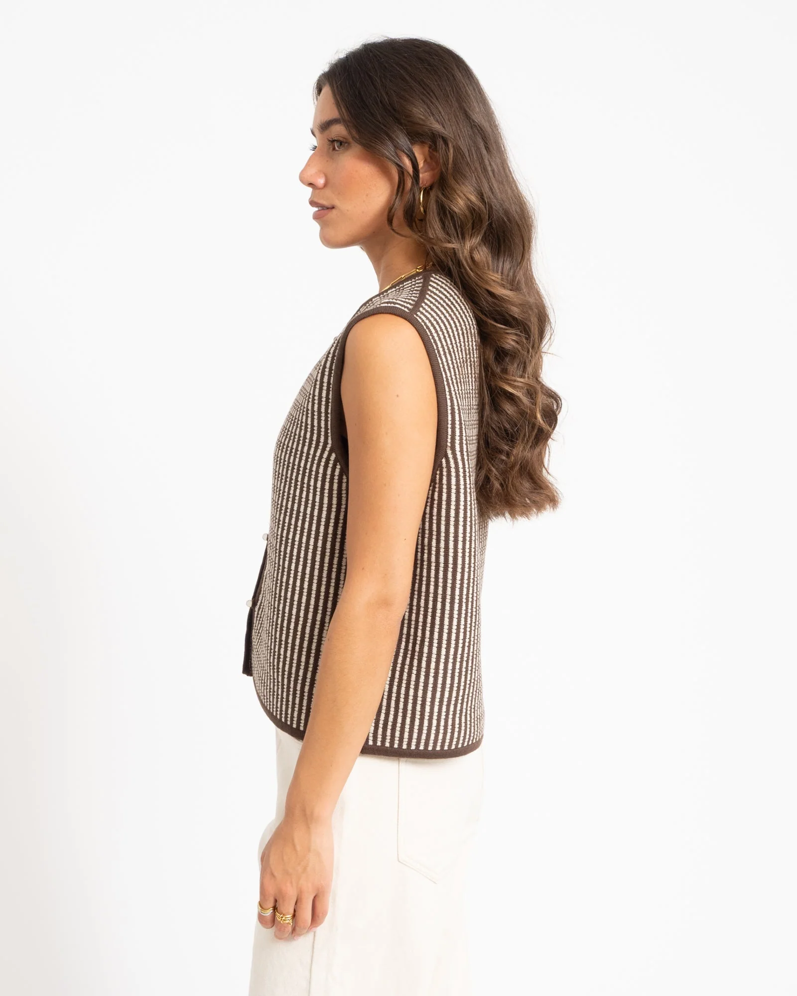 MSCH Priscilla Vest Brown - Image 6