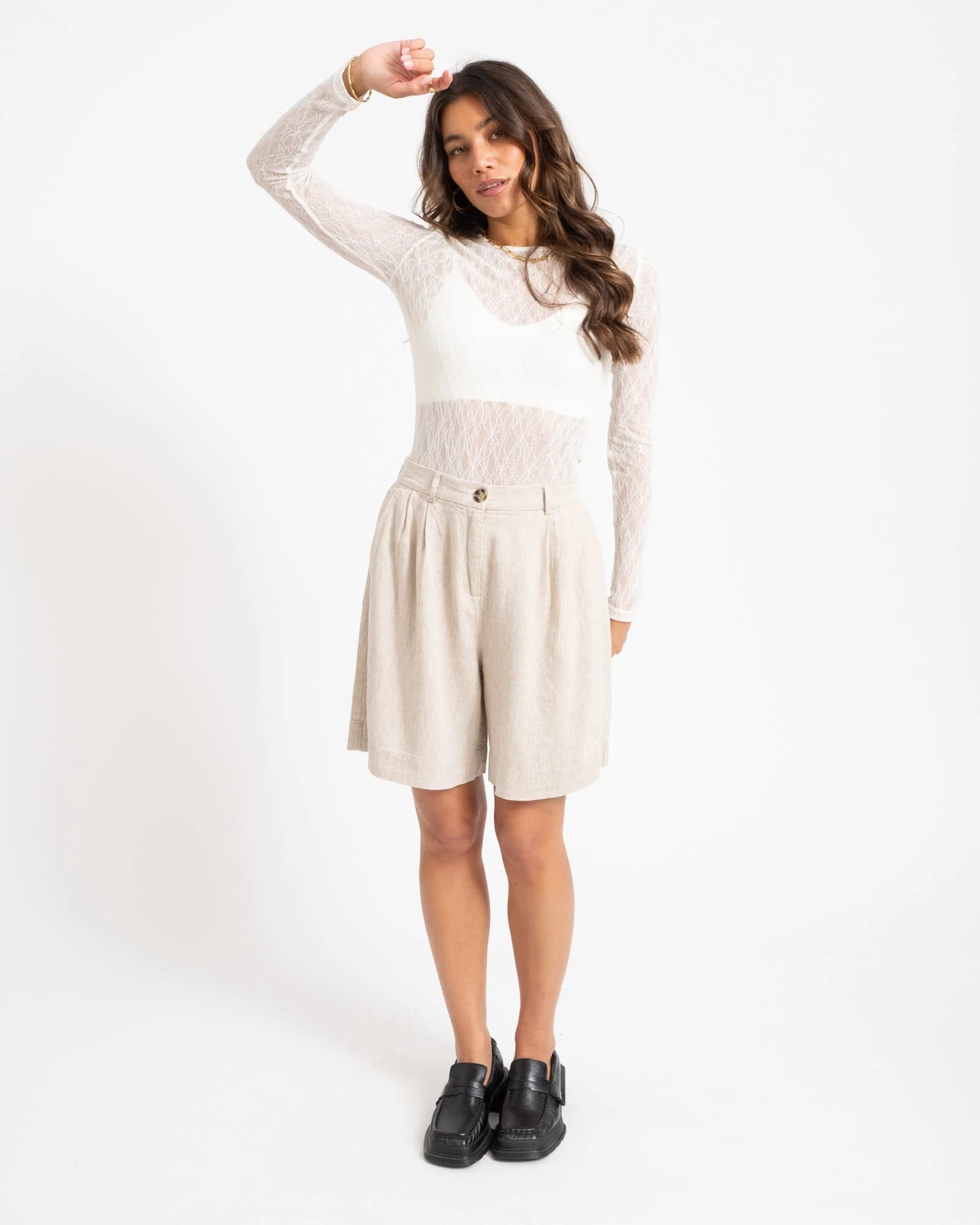 MSCH Viana Ginia Shorts Sand - Image 2