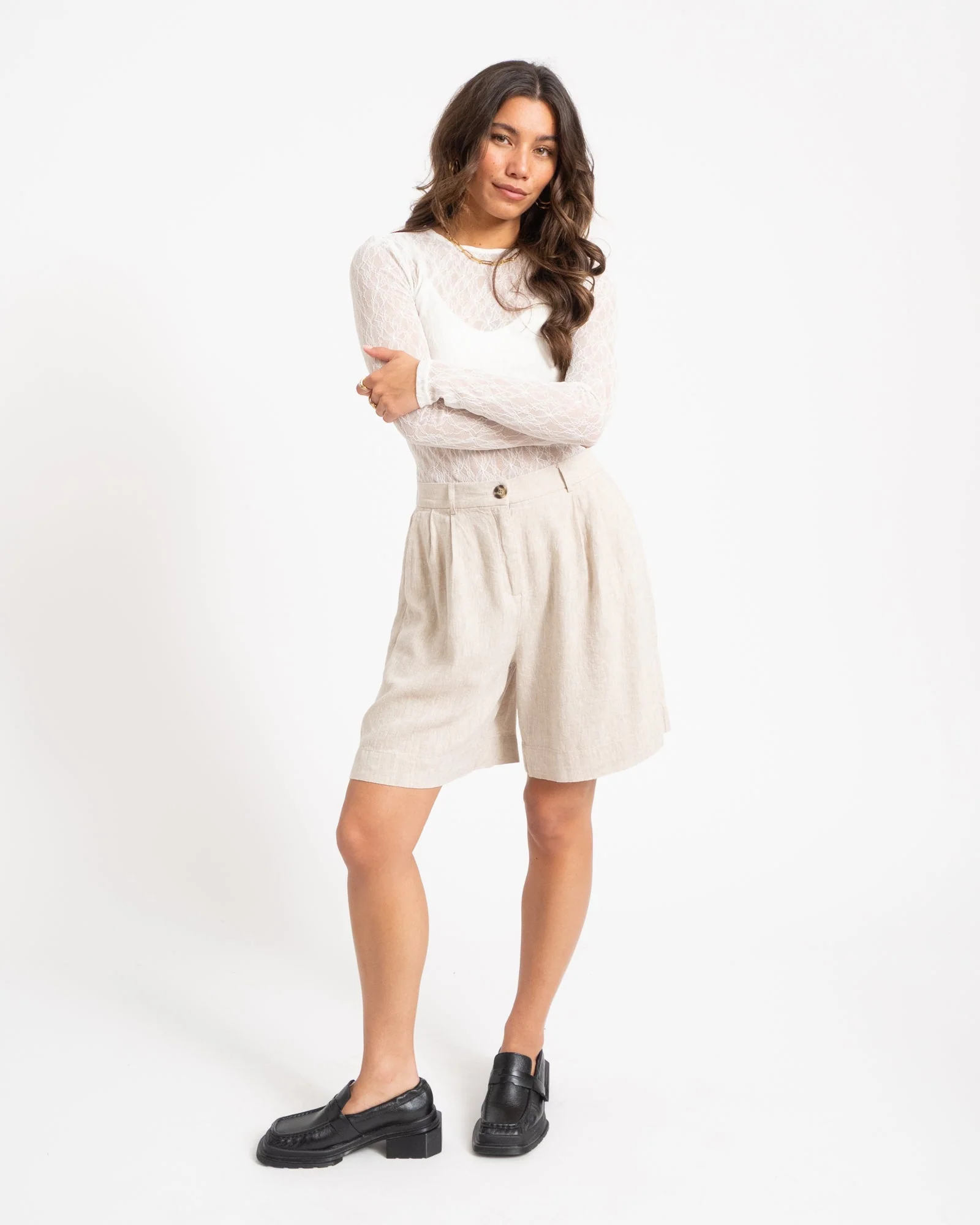 MSCH Viana Ginia Shorts Sand - Image 3