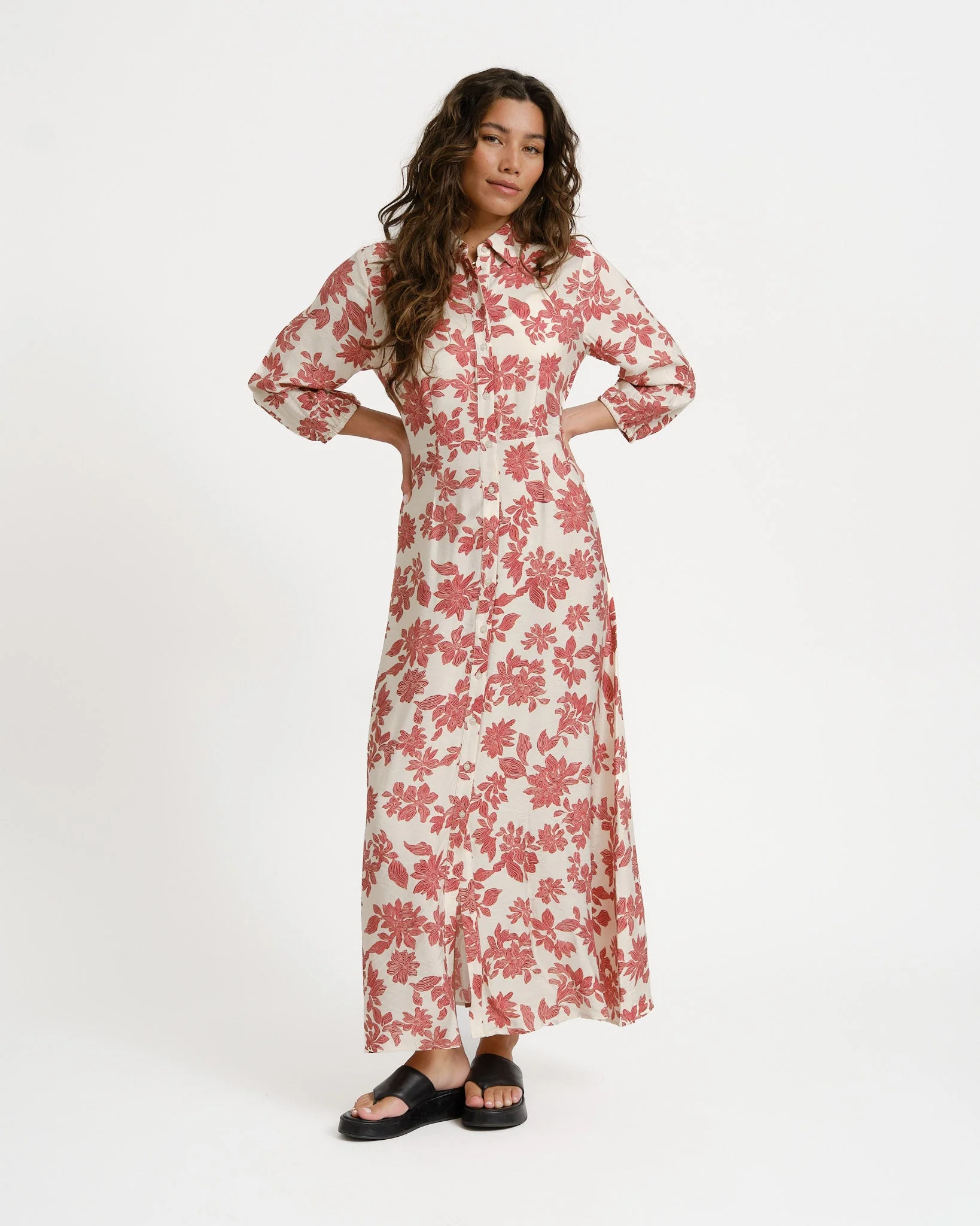 MSCH Vildana Shirt Dress Red - Image 2