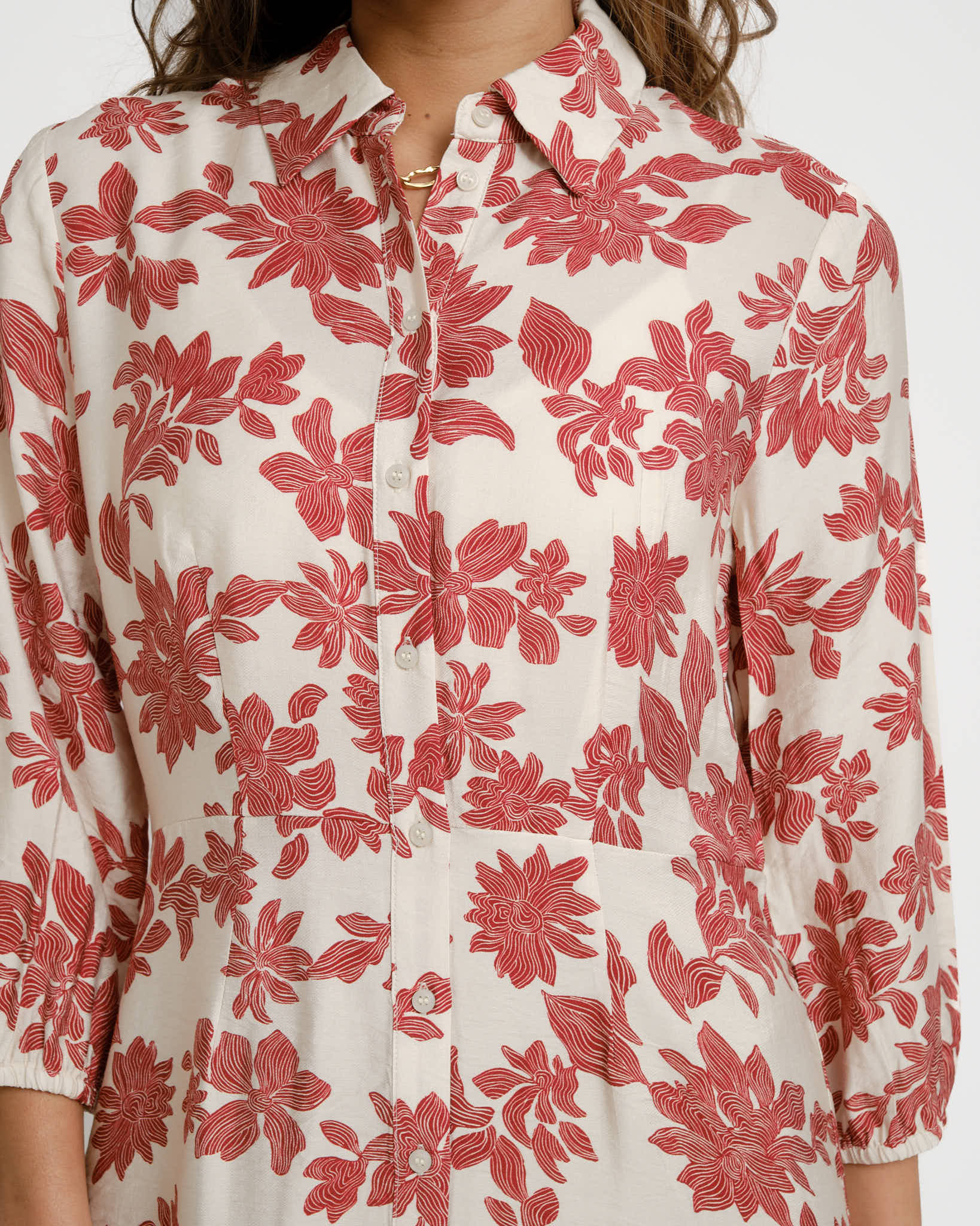 MSCH Vildana Shirt Dress Red - Image 5