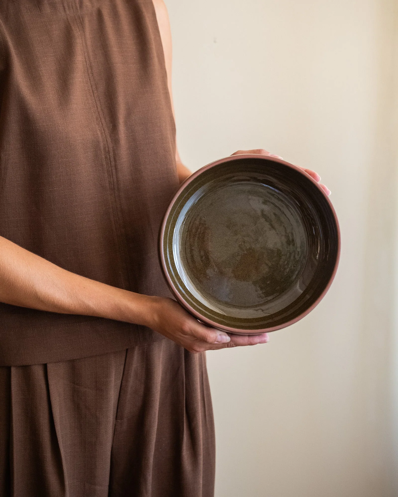Handgemaakte Grote Kom Olival Groen - Image 6