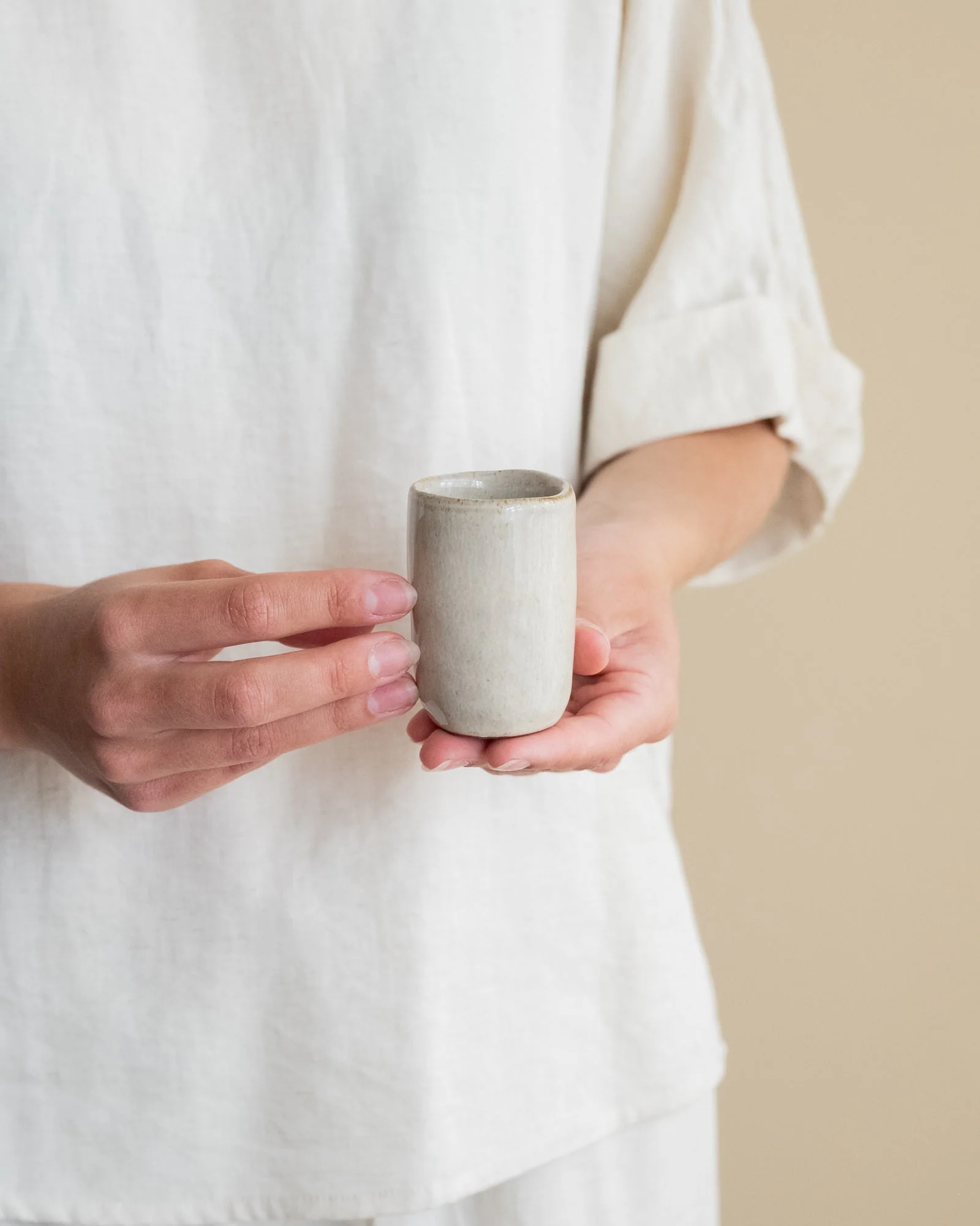 Handmade Espresso Mug Serpa Beige - Image 4