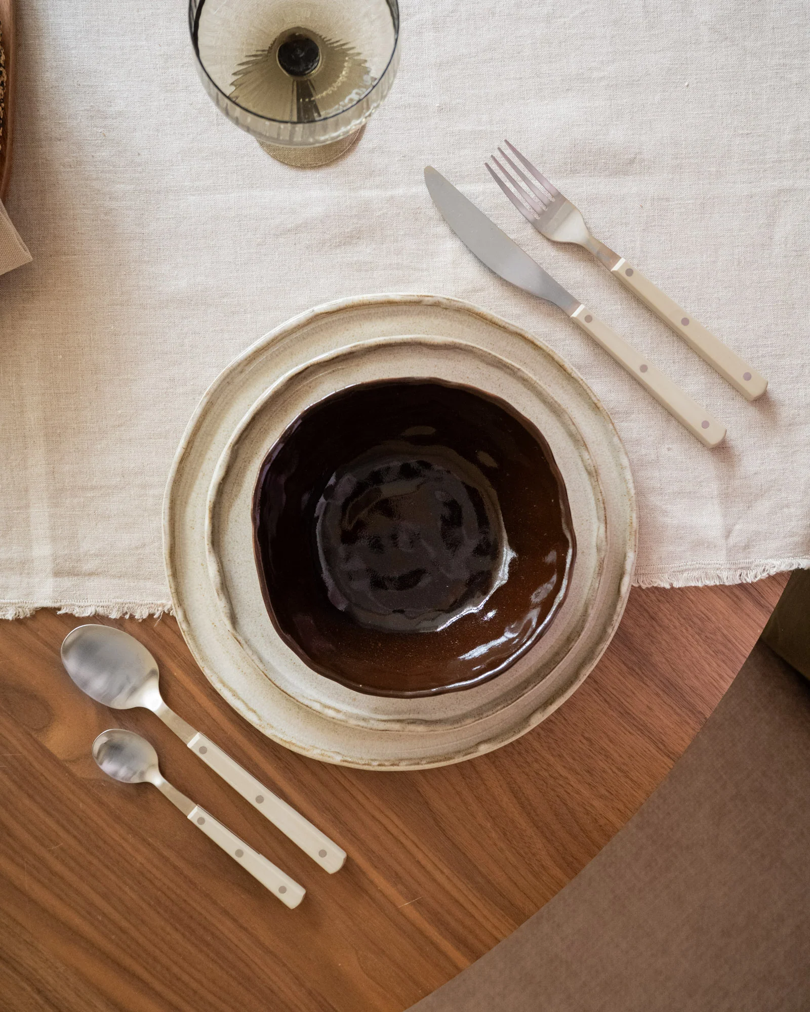 Handmade Medium Bowl Serpa Brown - Image 3