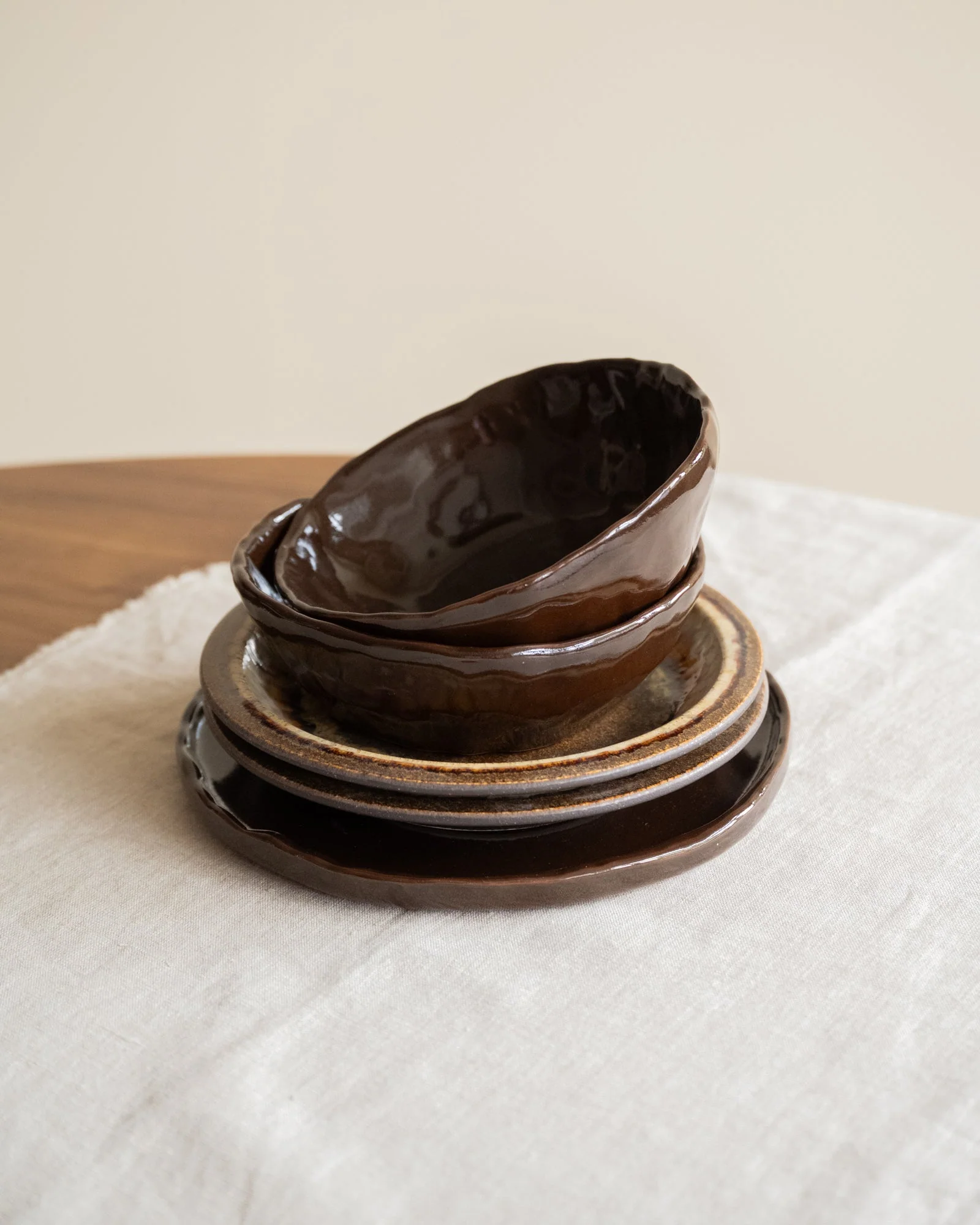 Handmade Medium Bowl Serpa Brown - Image 4