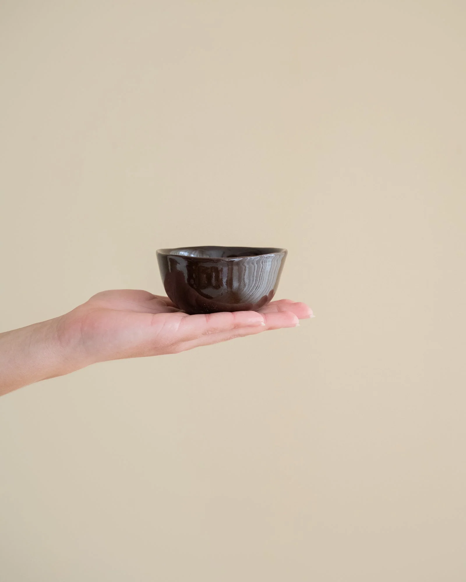 Handmade Small Bowl Serpa Brown - Image 3