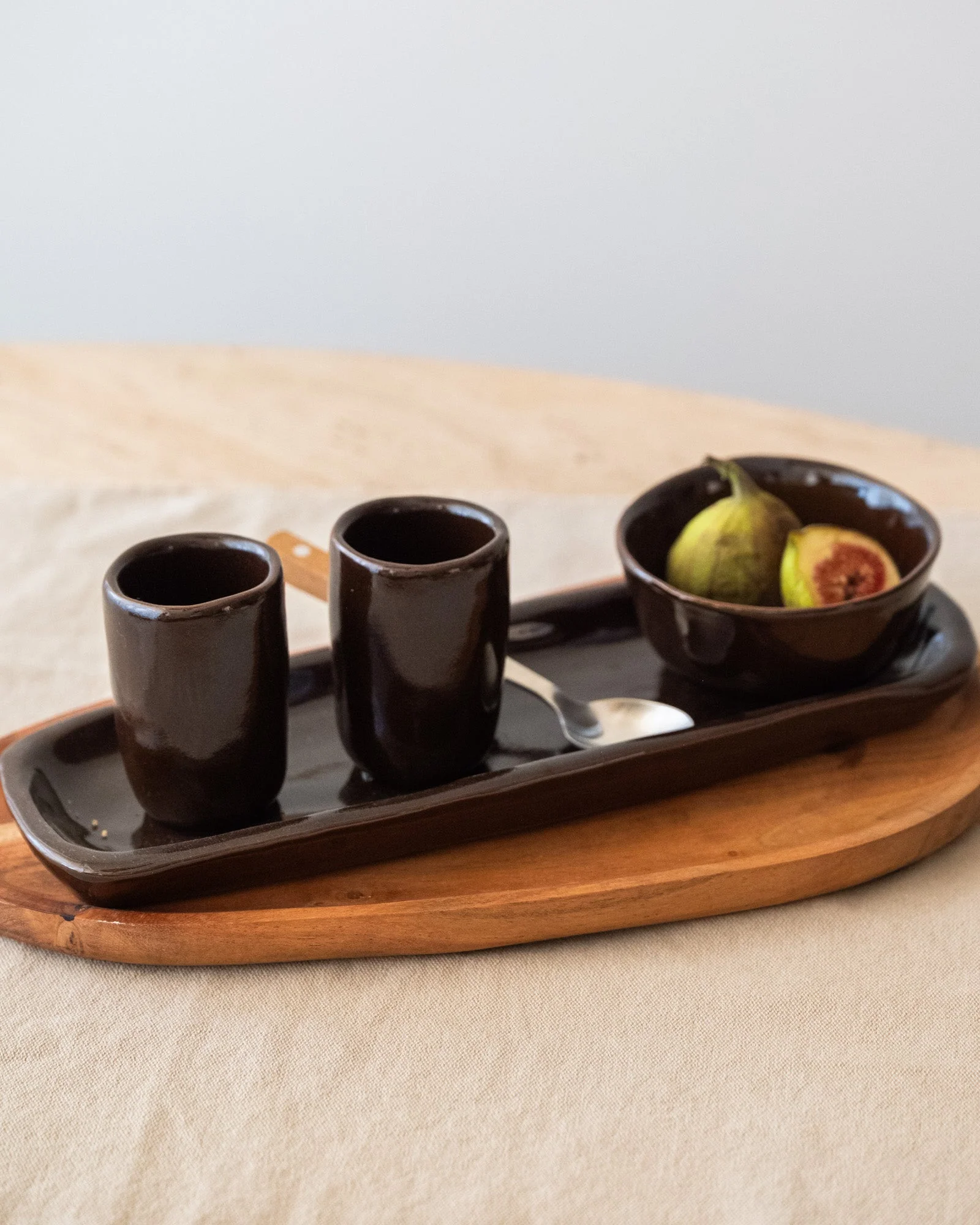 Handgemaakte Espressomok Serpa Bruin - Image 3