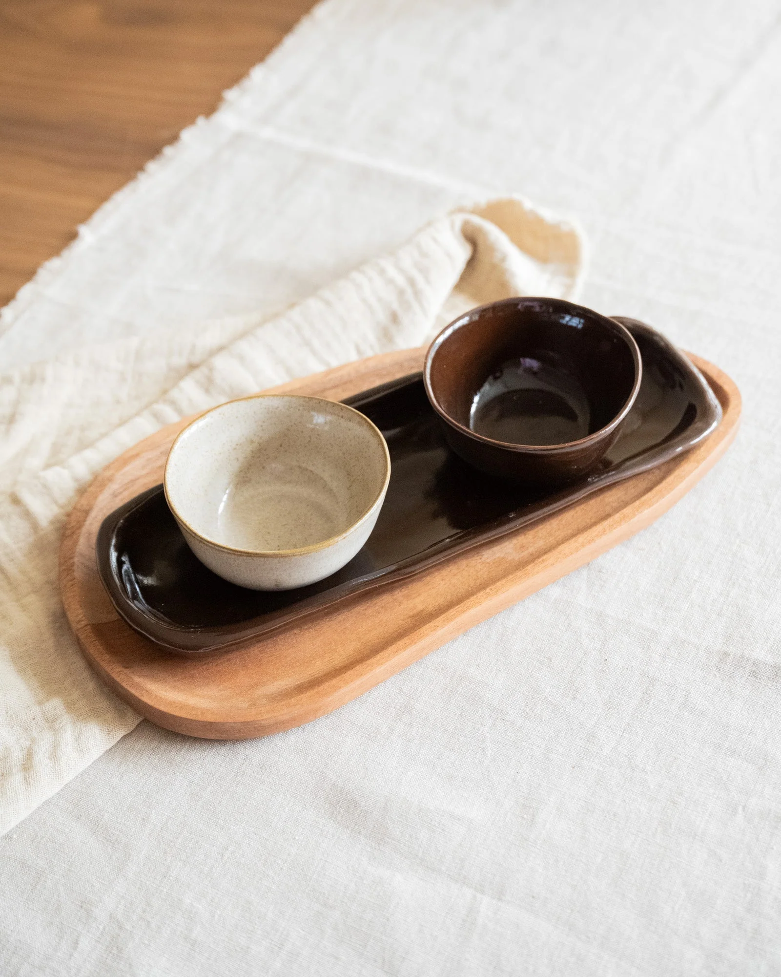 Handmade Serving Tray Serpa Brown - Image 6