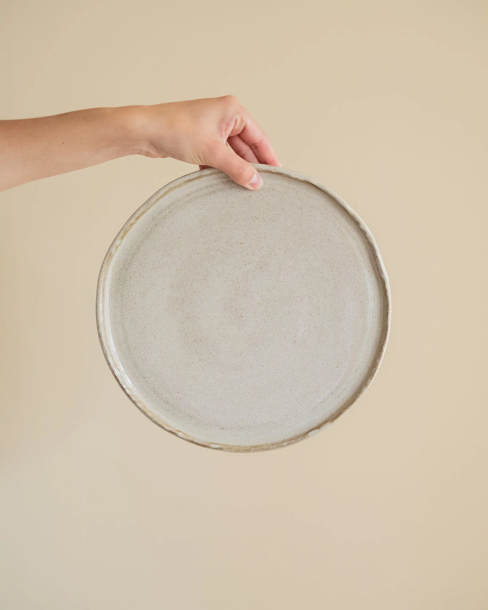 Handgemaakte Dinerbord Serpa Beige - Image 4