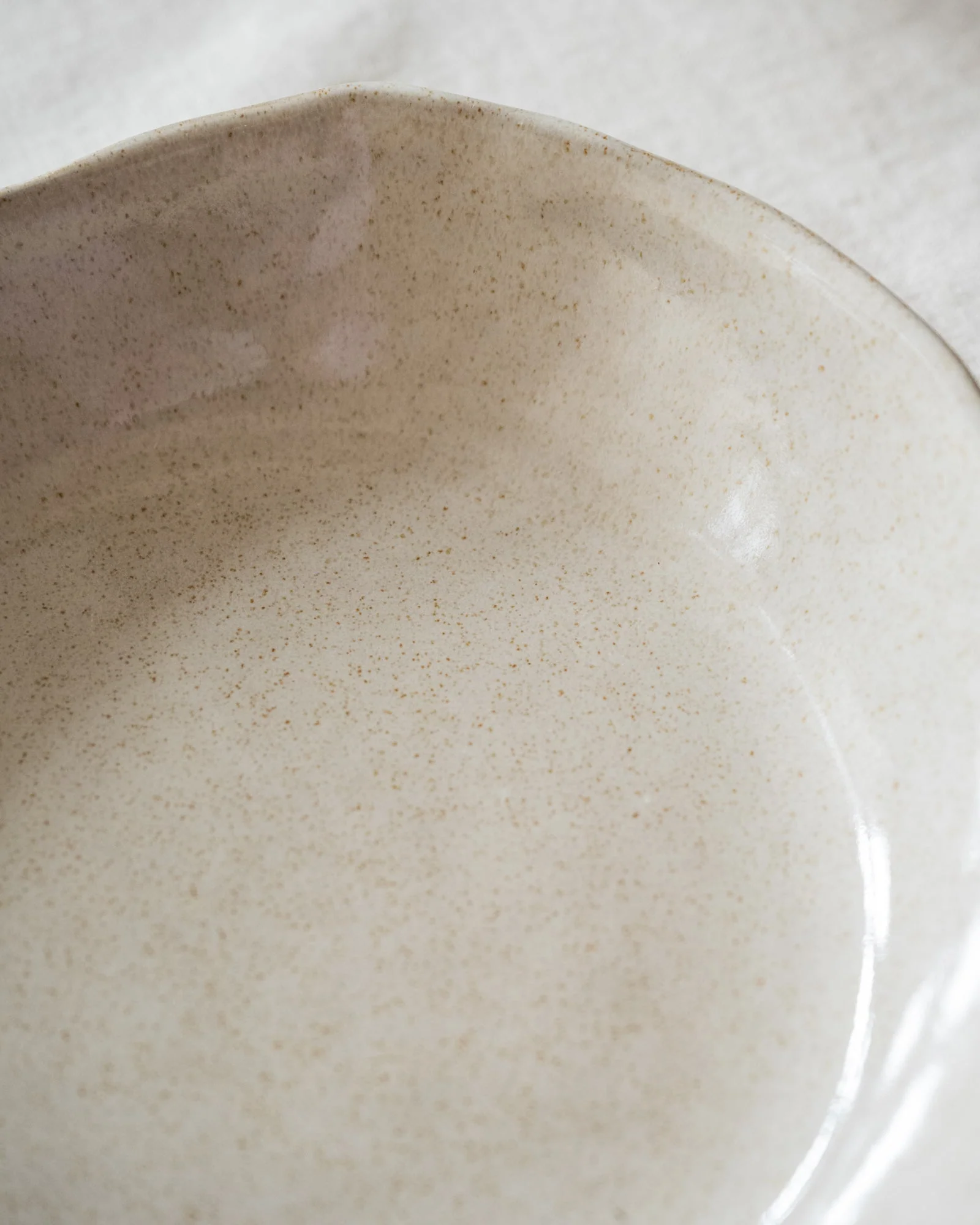Handgemaakte Diep Dinerbord Serpa Beige - Image 7
