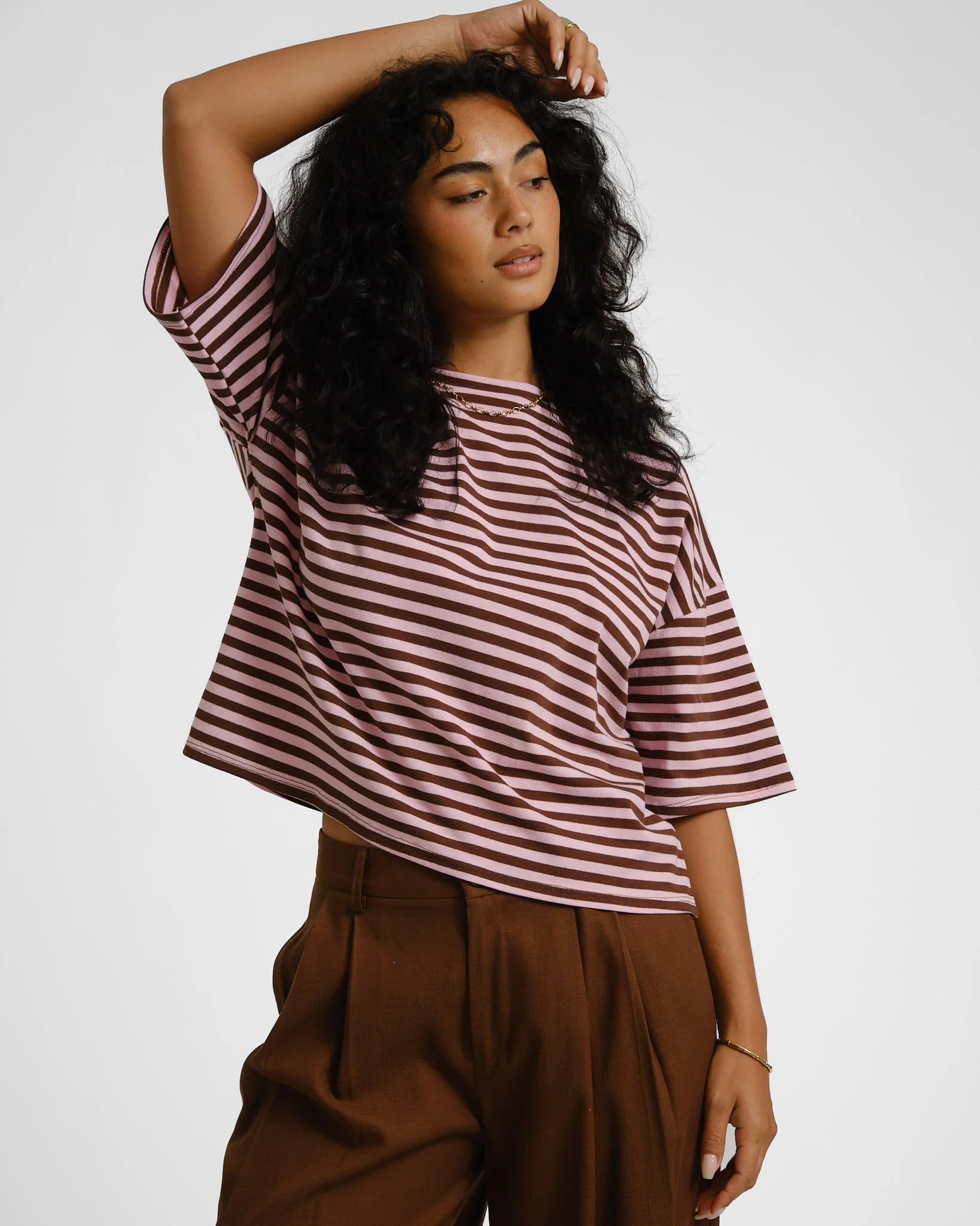 T-shirt Ole Stripes Light Pink - Image 3