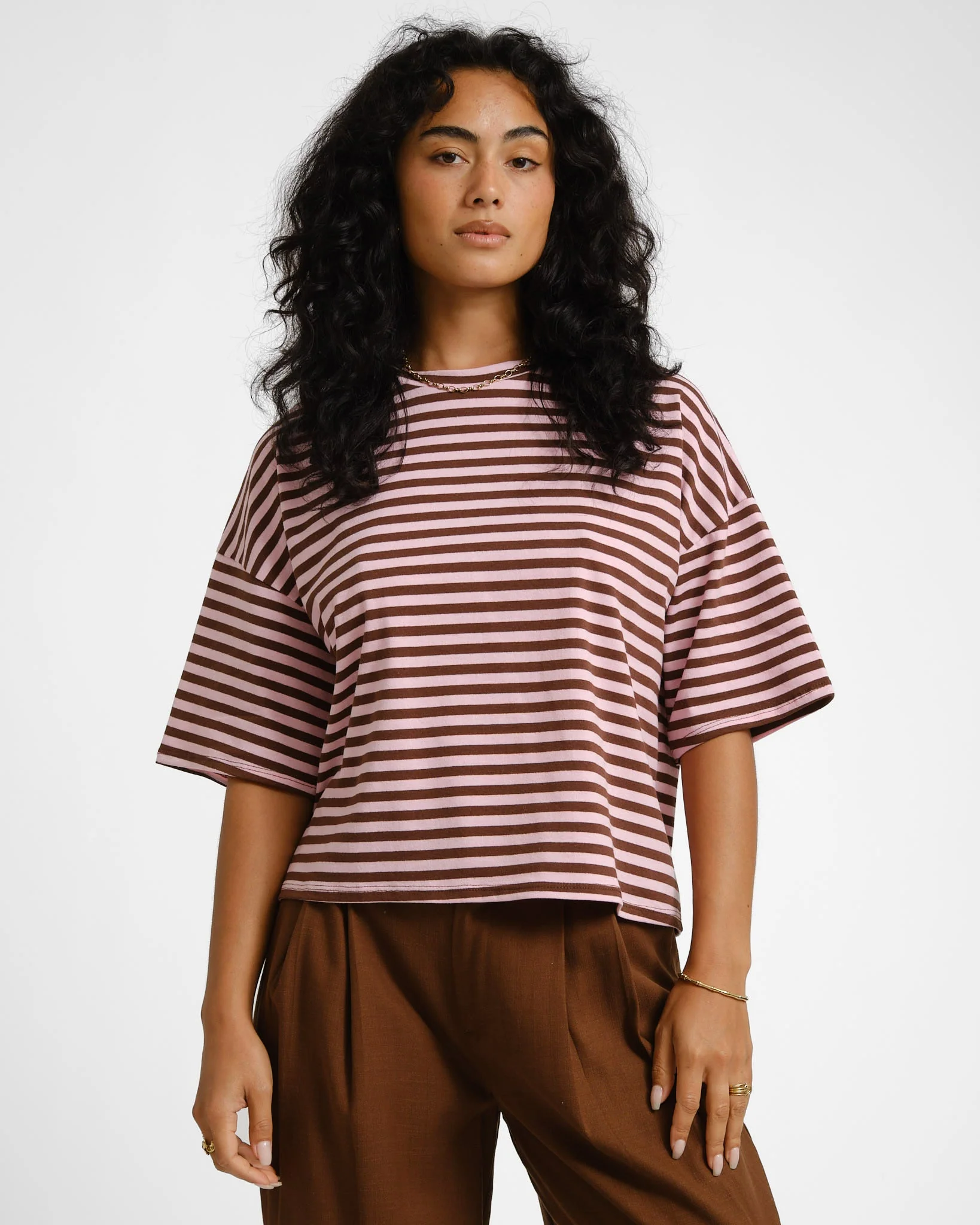 T-shirt Ole Stripes Light Pink - Image 4
