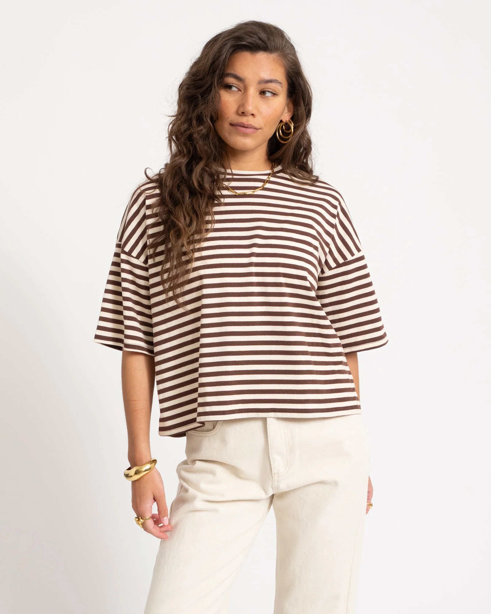 T-shirt Ole Stripes Sand - Image 2