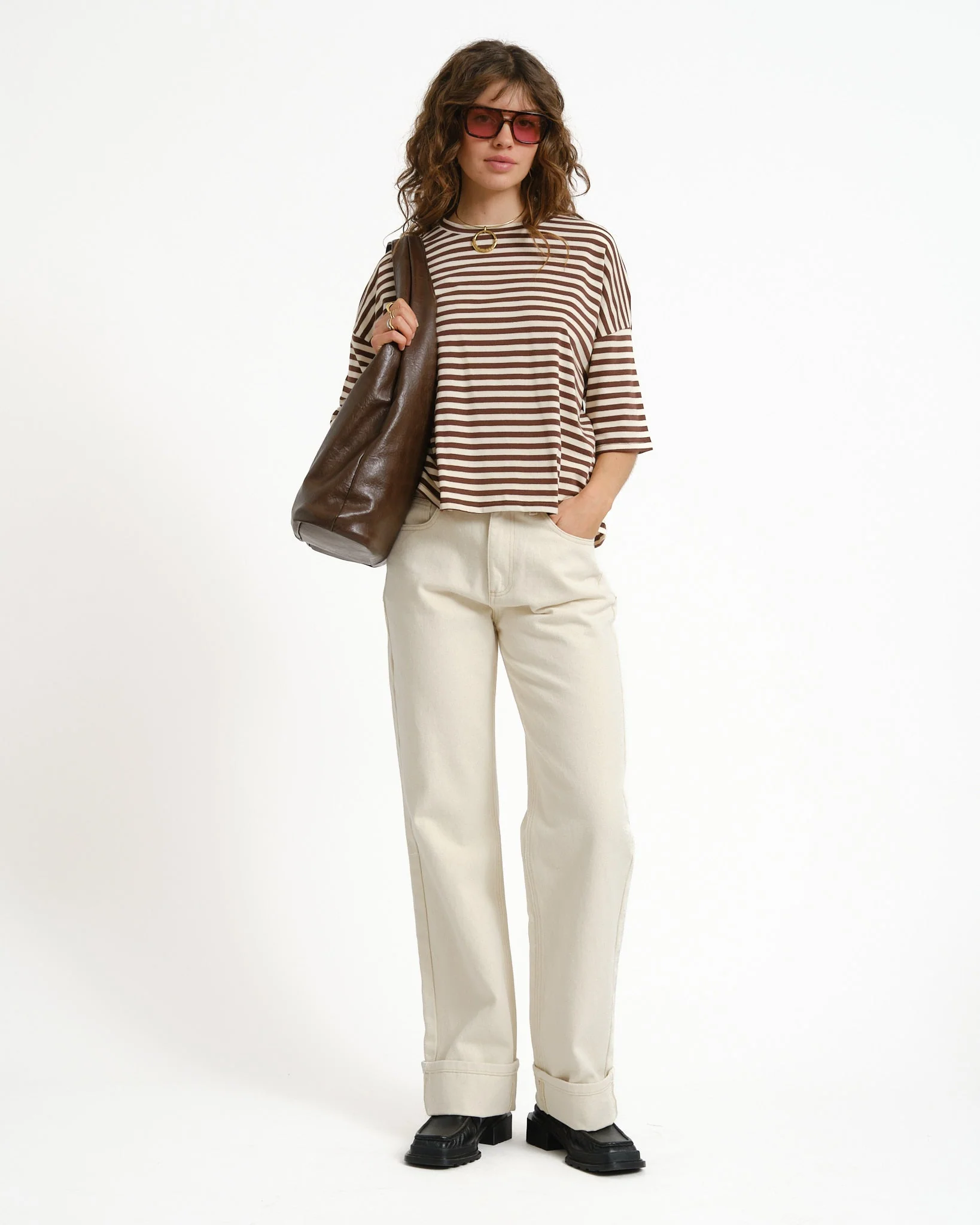 T-shirt Ole Stripes Sand - Image 7