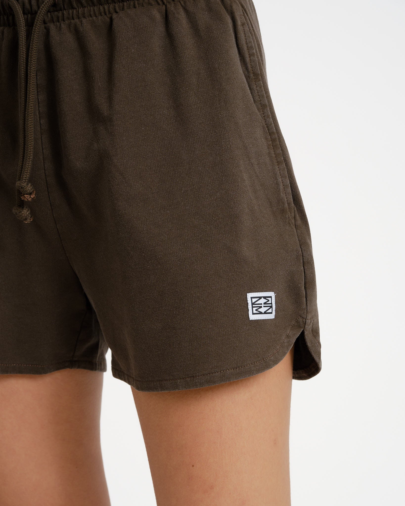 Alani String Shorts Chocolate Brown Washed - Image 7