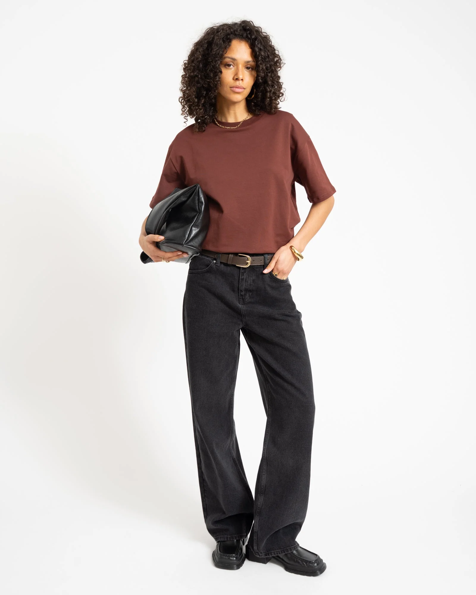 ALEXA LOOSE JEANS Black