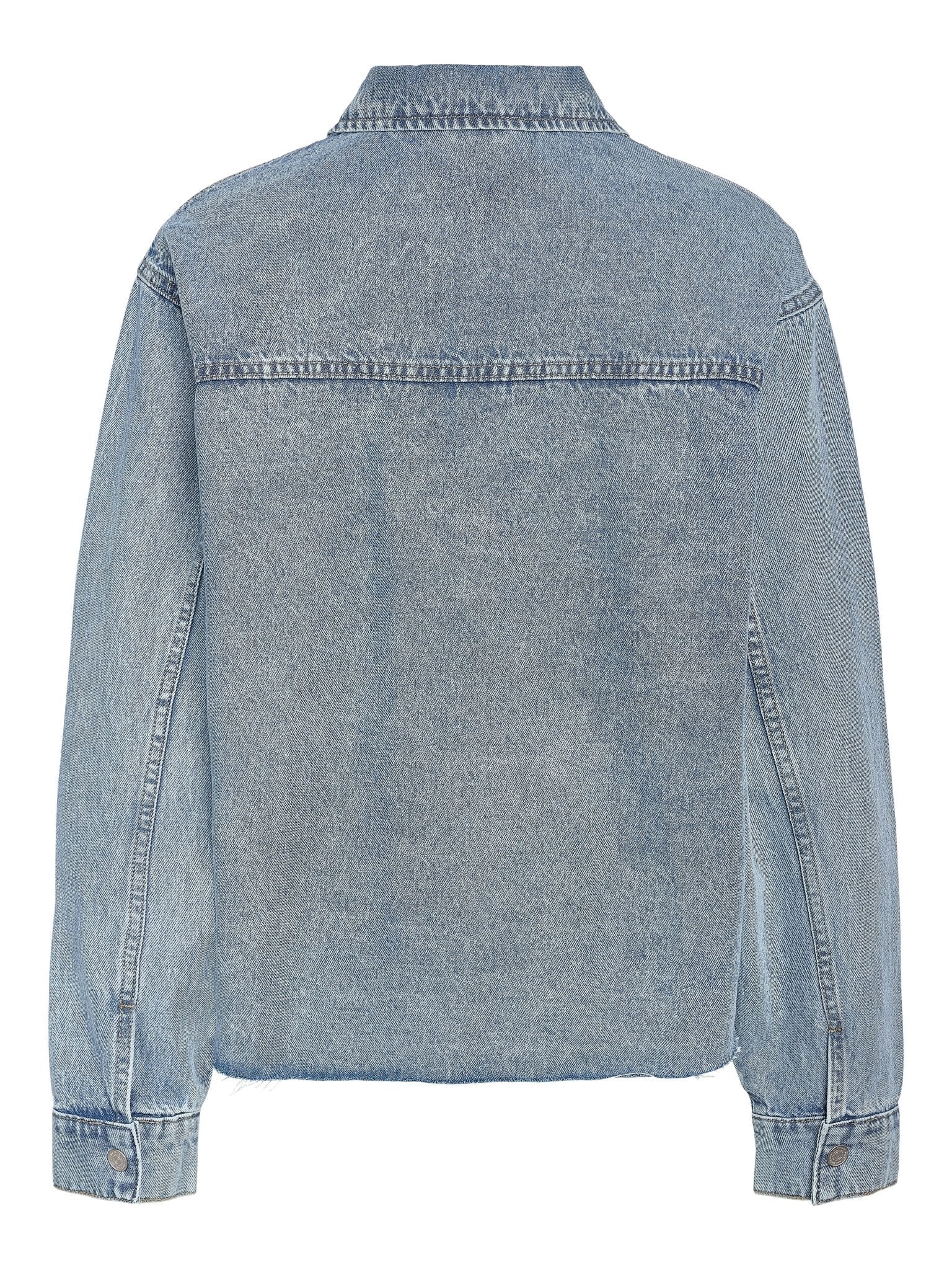 Alva Denim Shacket Light Blue - Image 7
