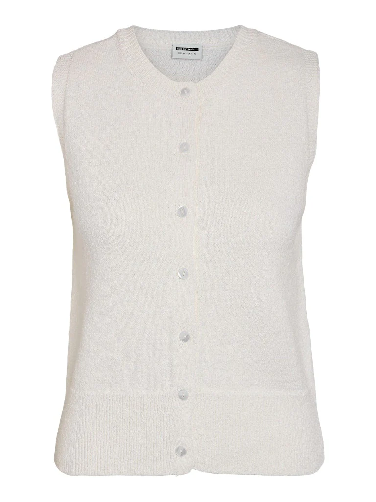 Carmen O-Neck Knit Cardigan Birch - Image 8