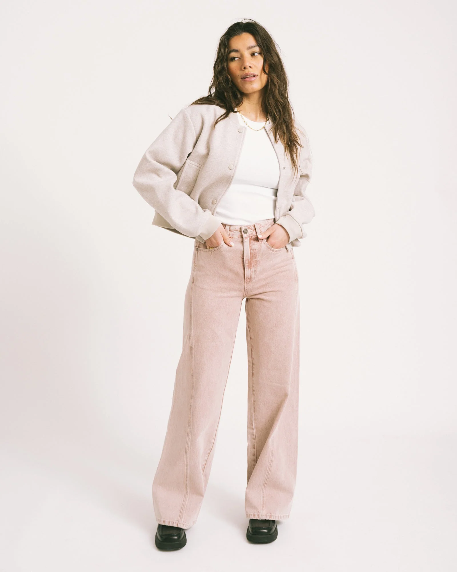 Eddi Bomber Jacket Silver Lining