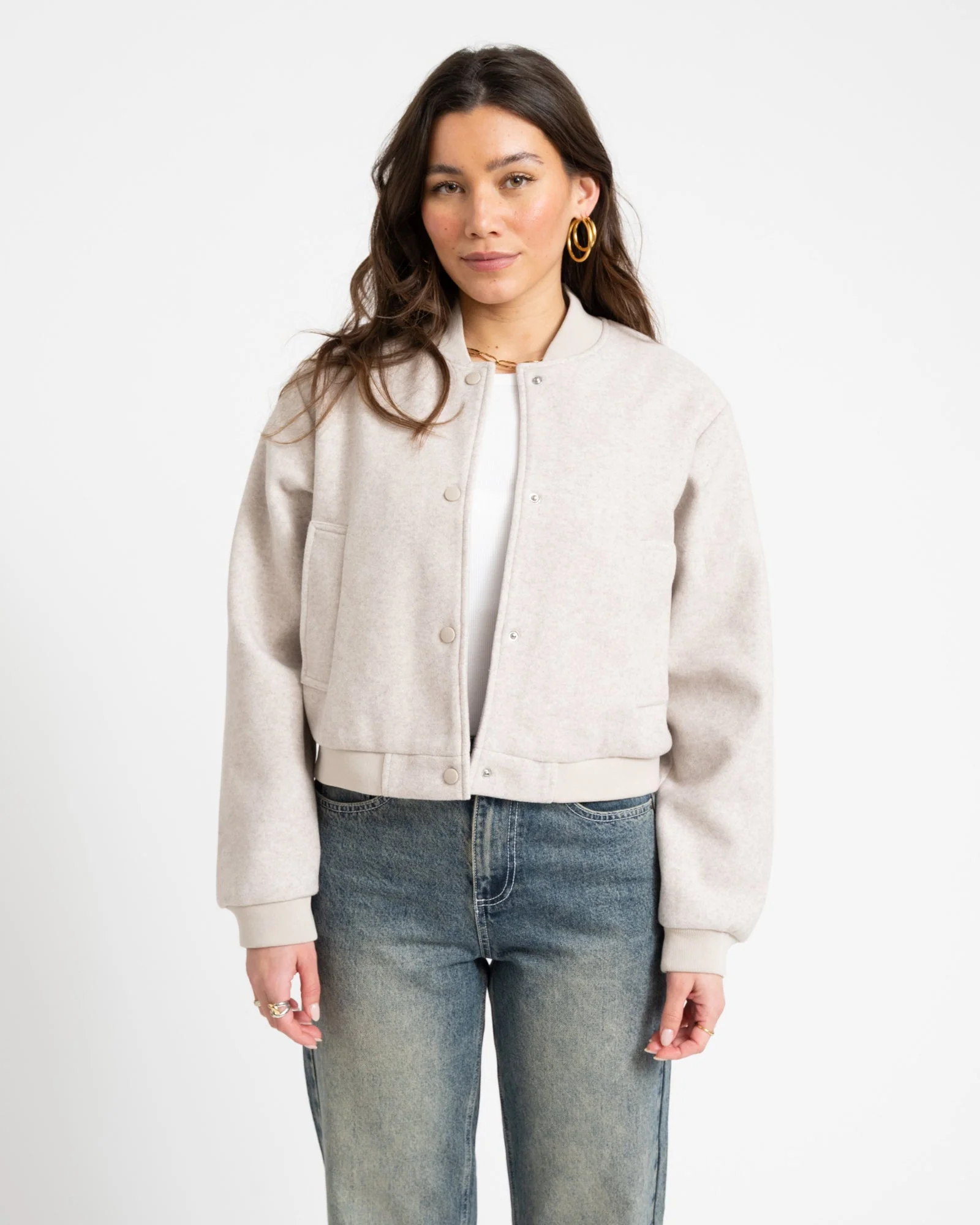 Eddi Bomber Jacket Silver Lining - Image 3