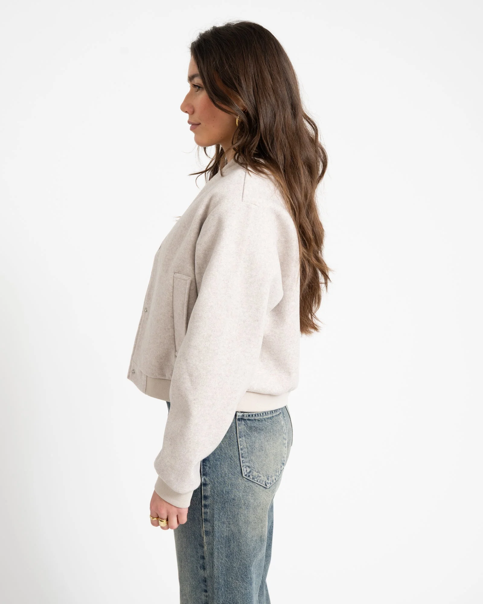 Eddi Bomber Jacket Silver Lining - Image 4