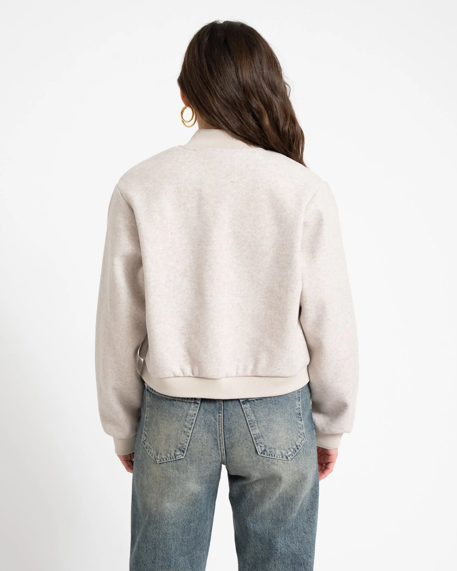 Eddi Bomber Jacket Silver Lining - Image 5