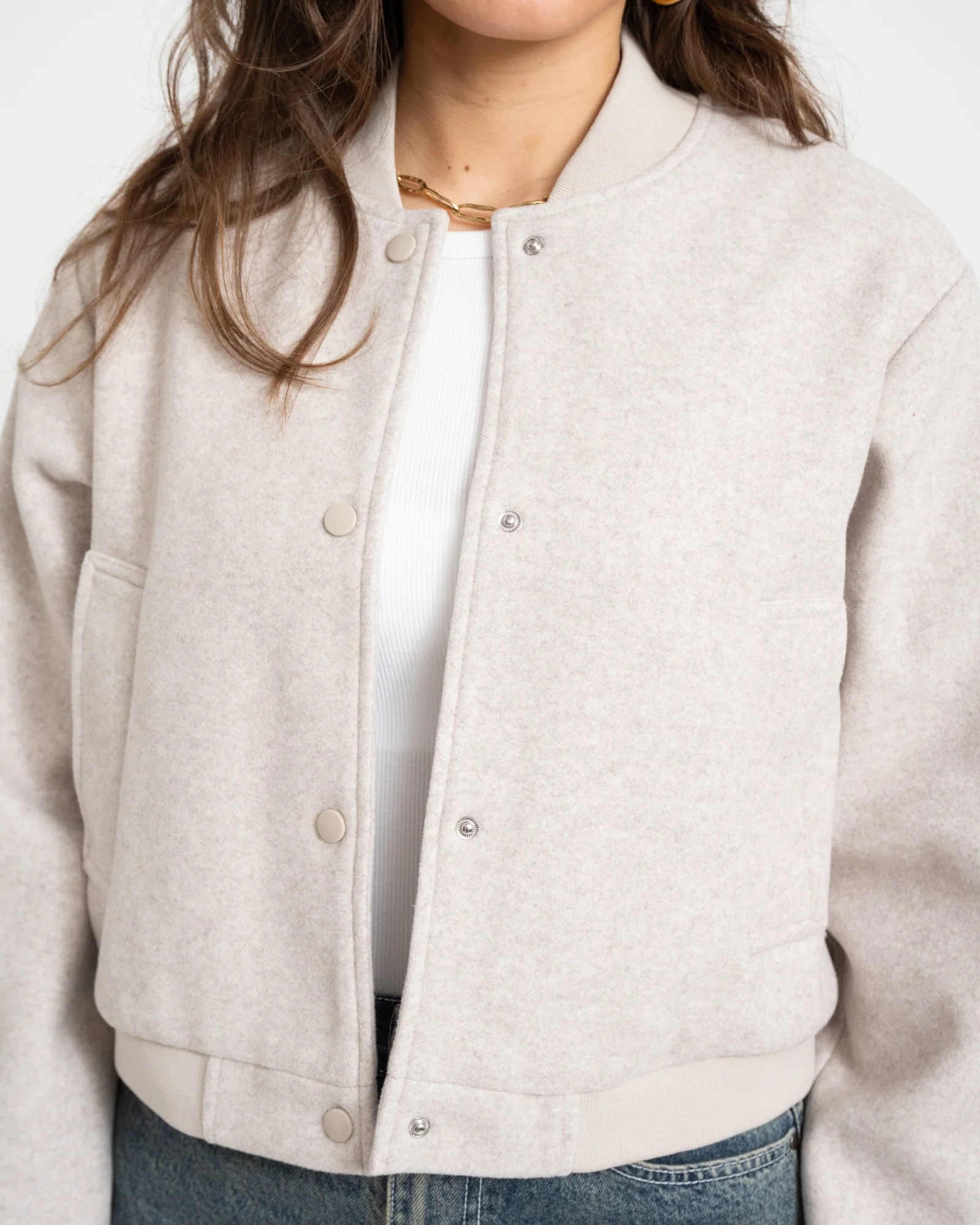 Eddi Bomber Jacket Silver Lining - Image 6