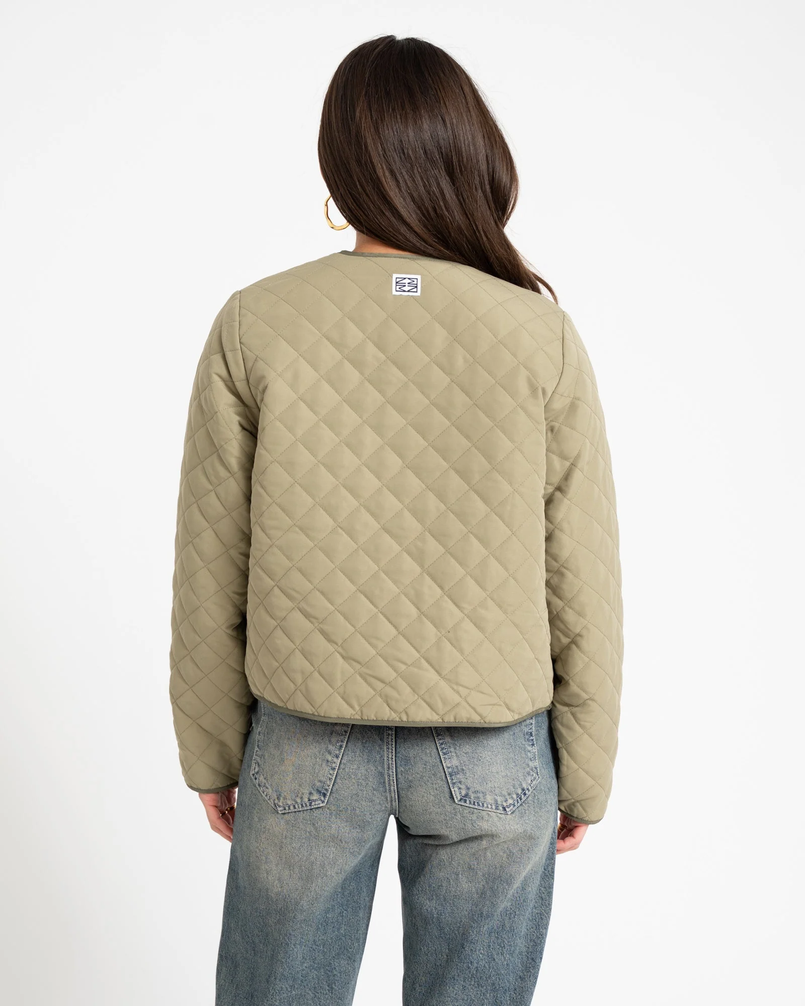Harper Quilted Jacket Mermaid Kalamata - Image 4