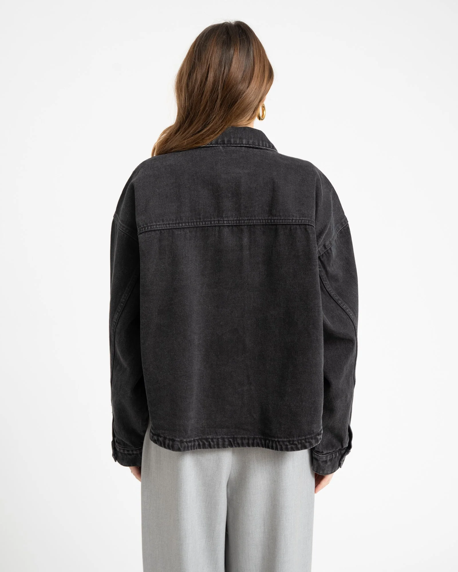 Kettie Denim Jacket Black - Image 6