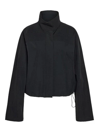 Kirby Highneck Zip Jacket Black - Image 9