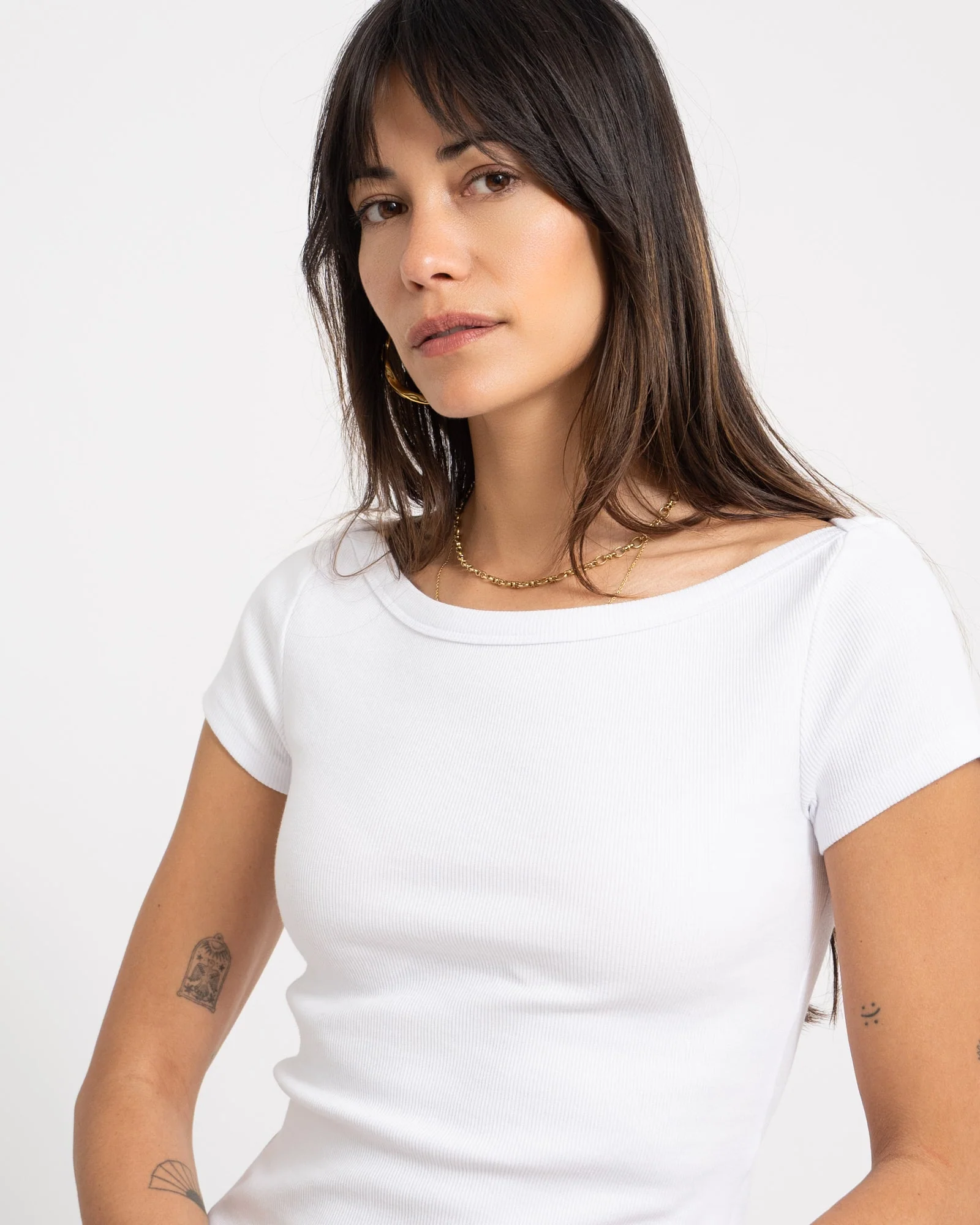 Maya Boatneck Top Bright White - Image 2