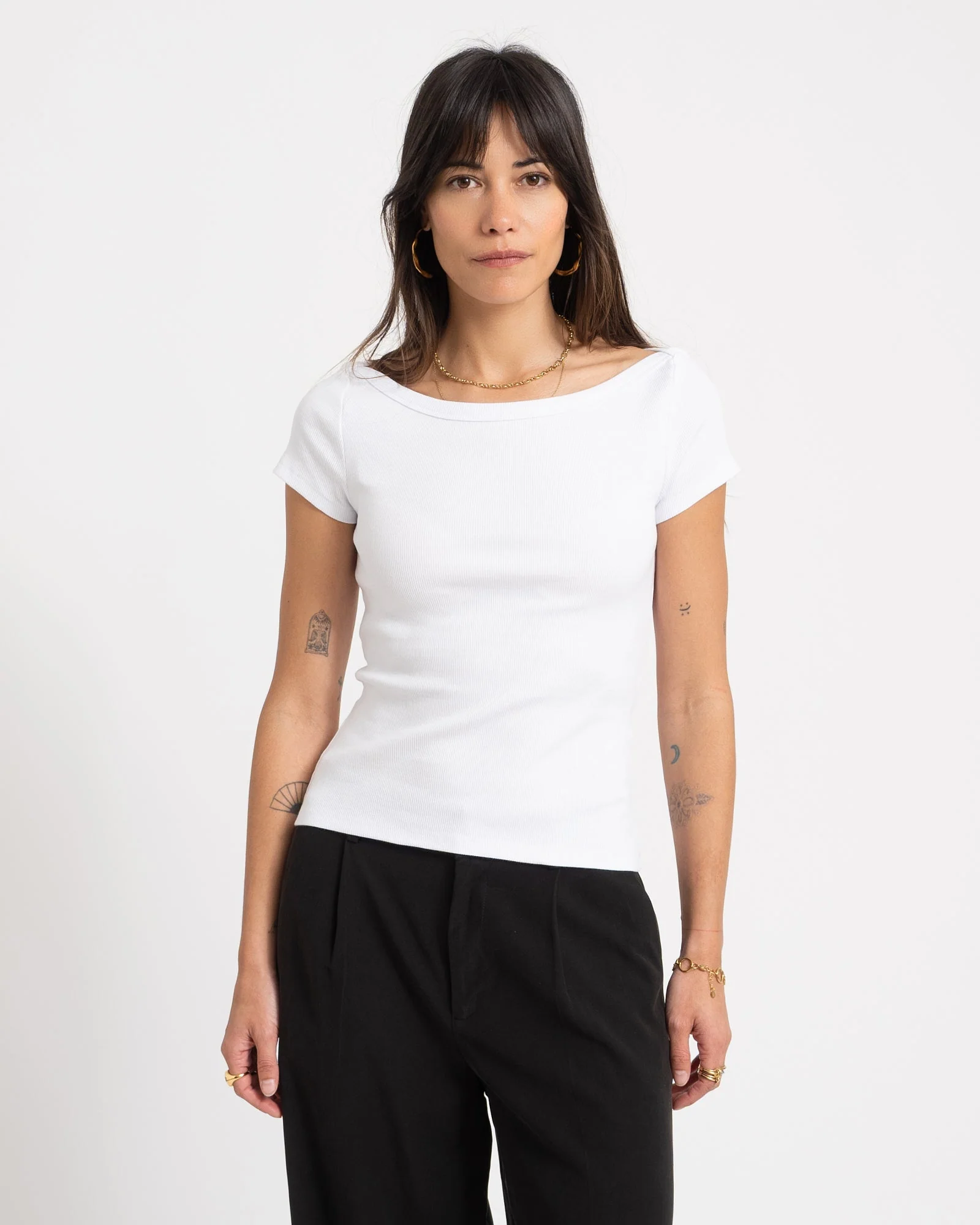 Maya Boatneck Top Bright White - Image 3