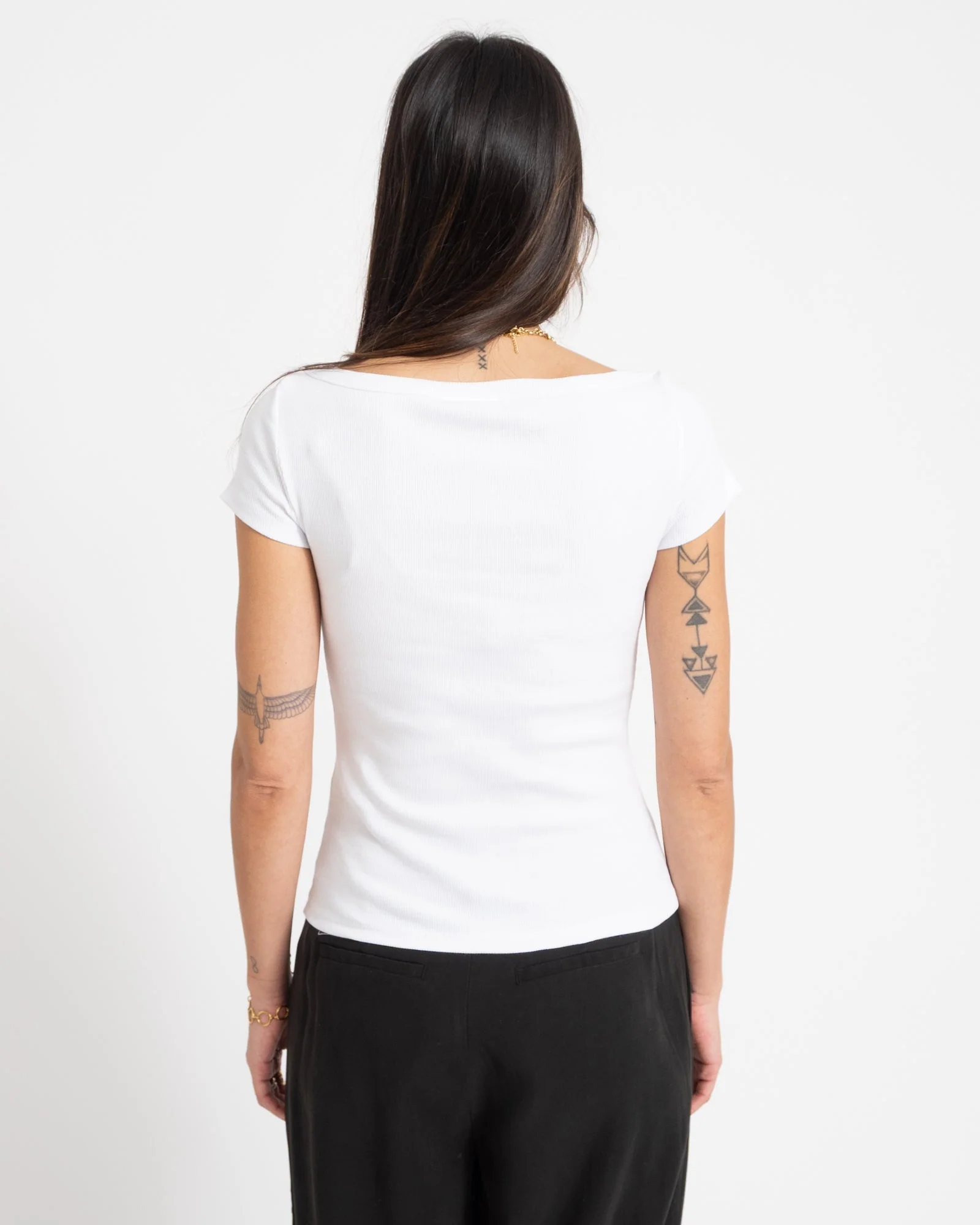 Maya Boatneck Top Bright White - Image 5