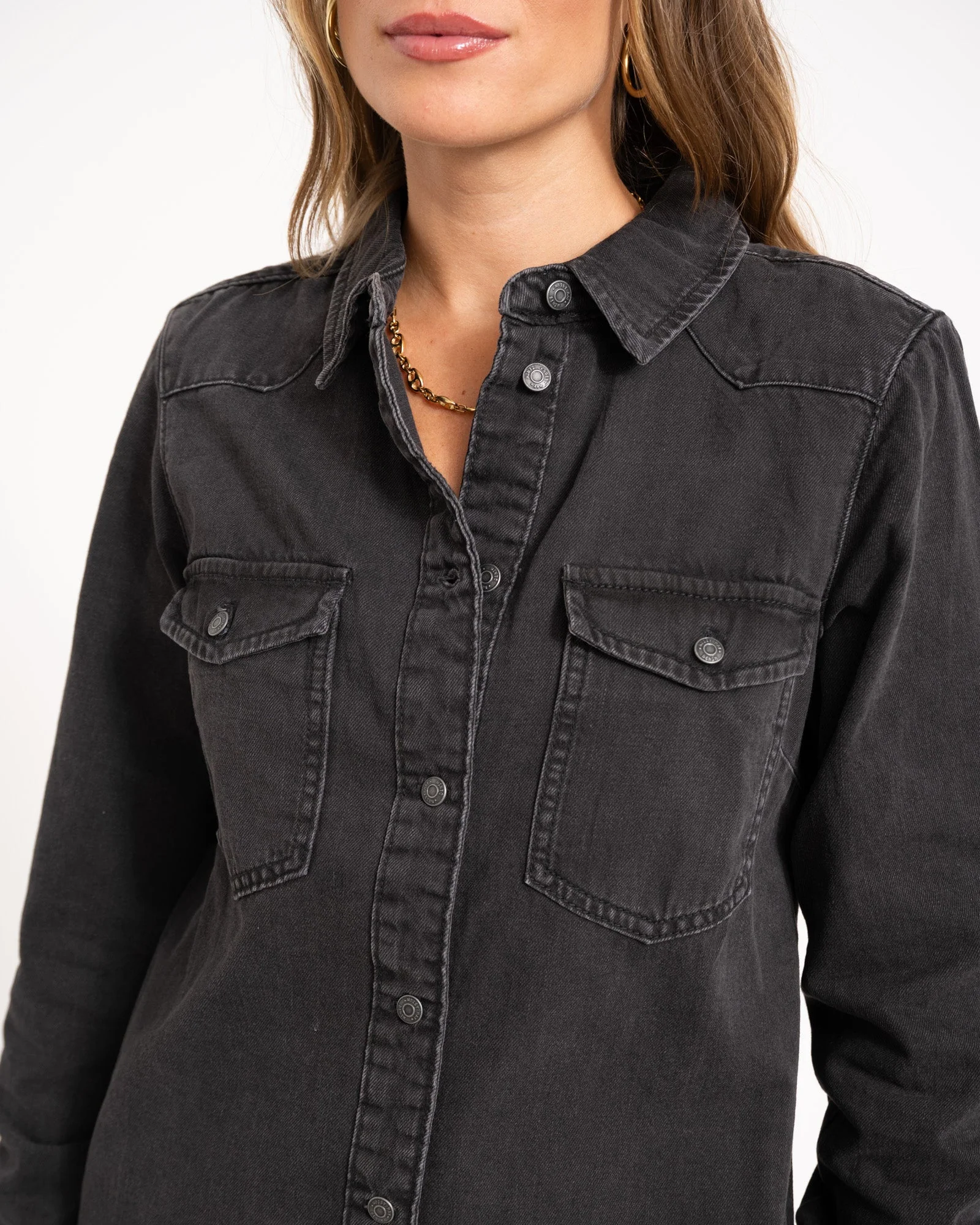 New Signe Denim Dress Black Denim - Image 6
