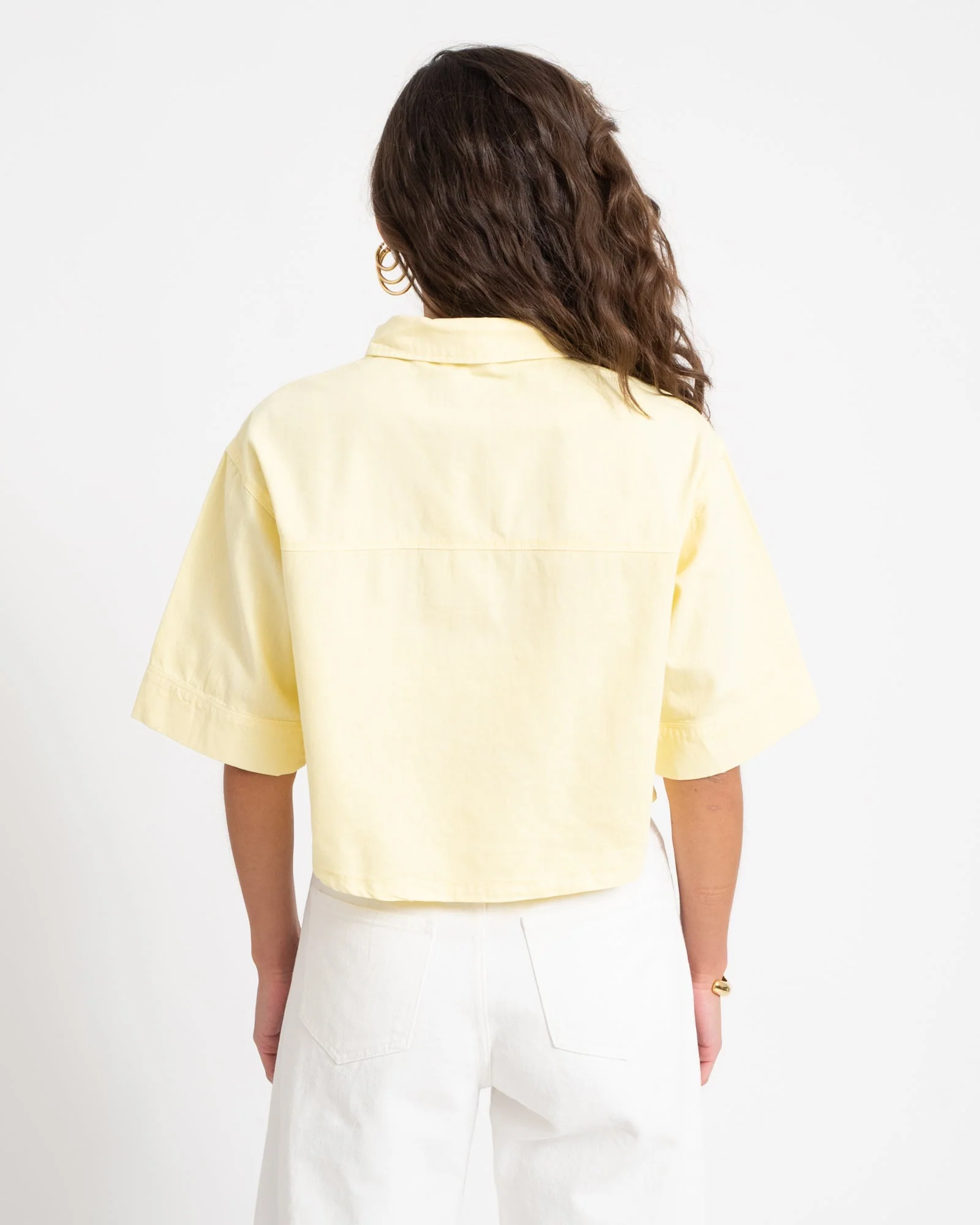 Oregon Alva Cropped Shirt French Vanilla - Image 6