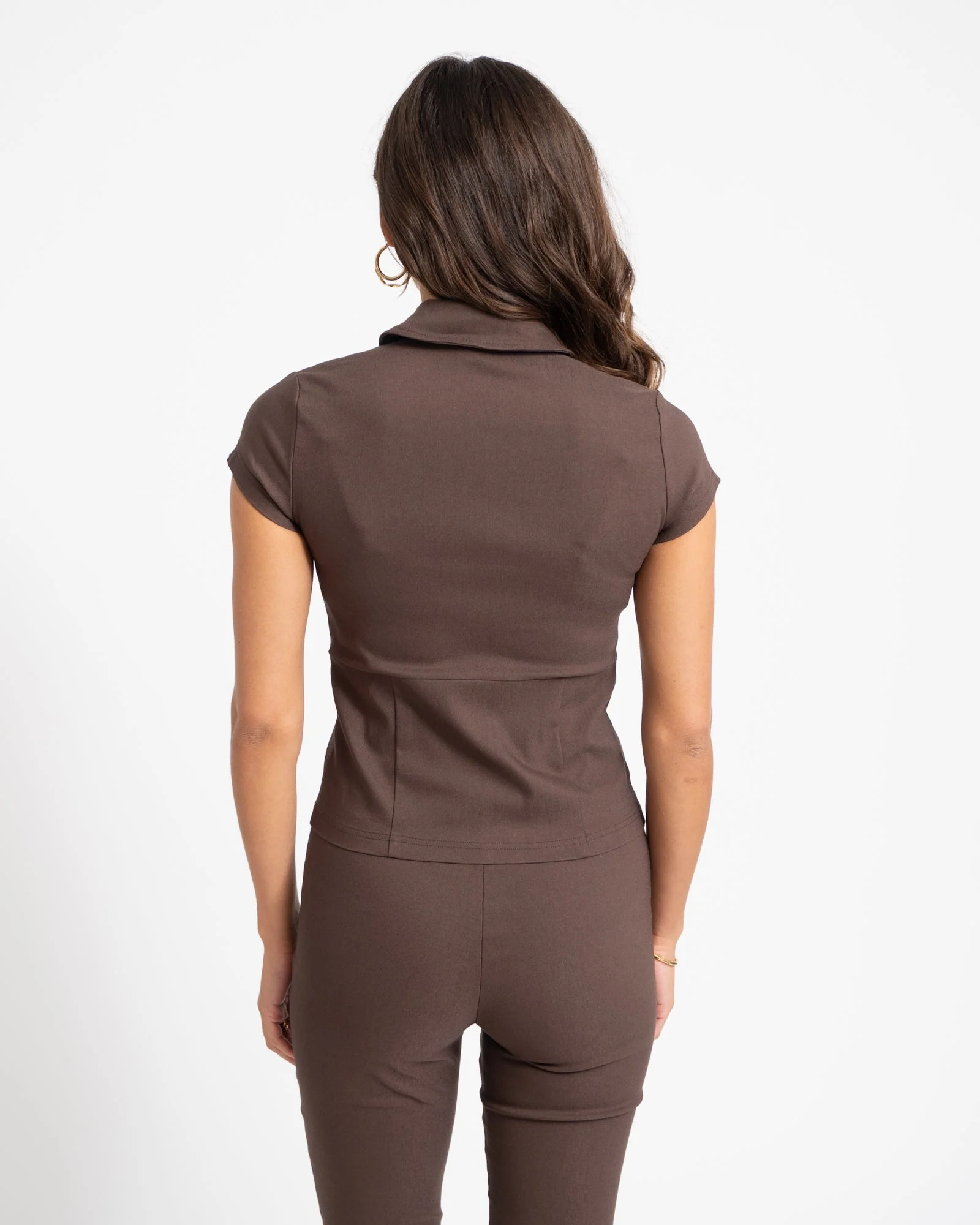 Wayne Zip Top Chocolate Brown - Image 7